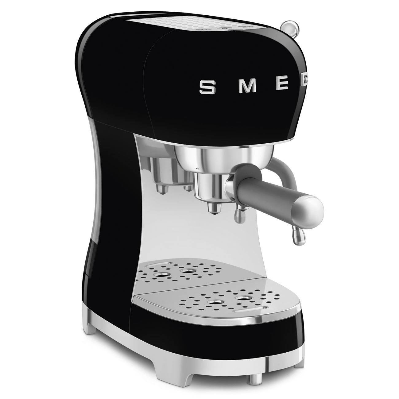 Smeg Black Espresso Manual Coffee Machine with Steam Wand_3