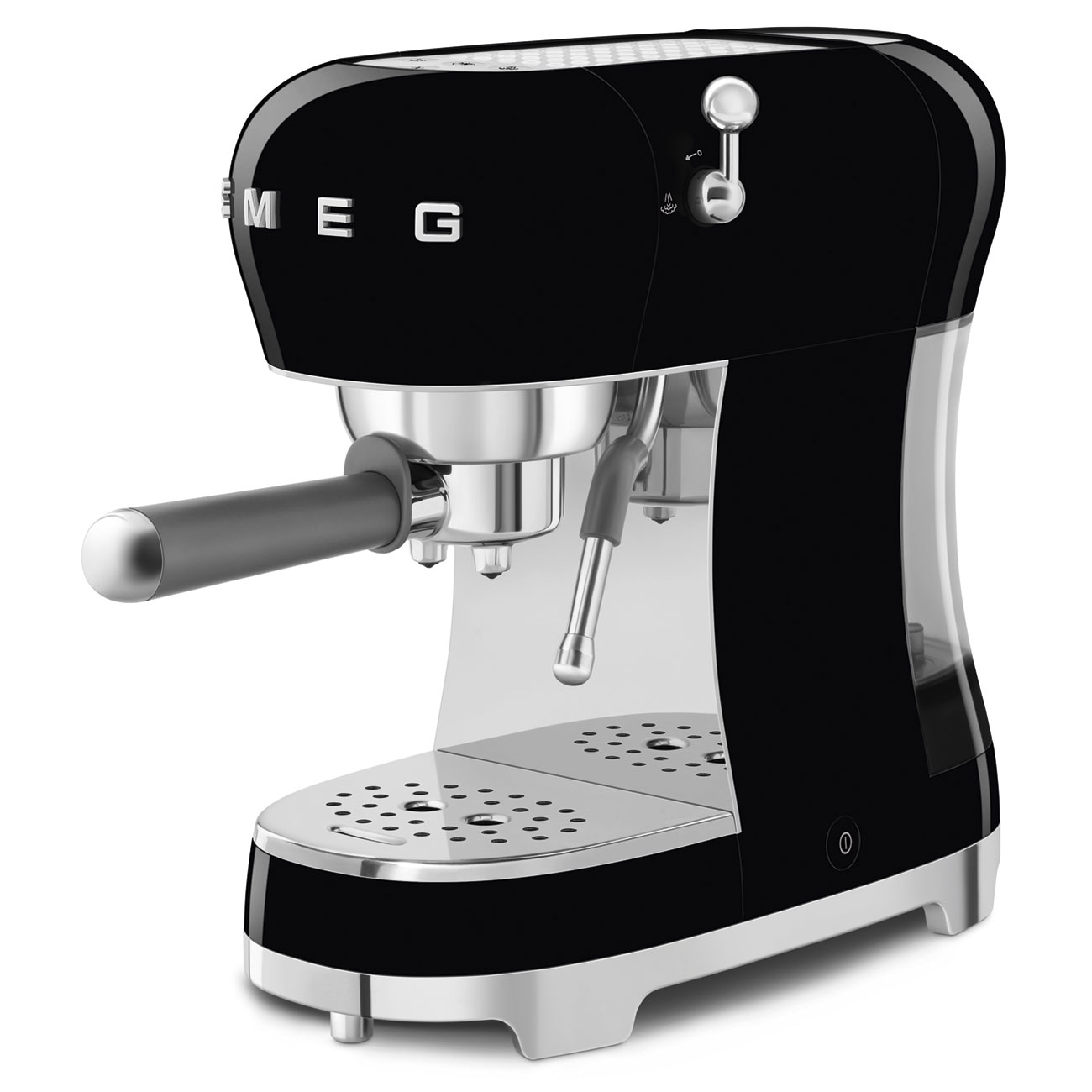 Smeg Black Espresso Manual Coffee Machine with Steam Wand_4