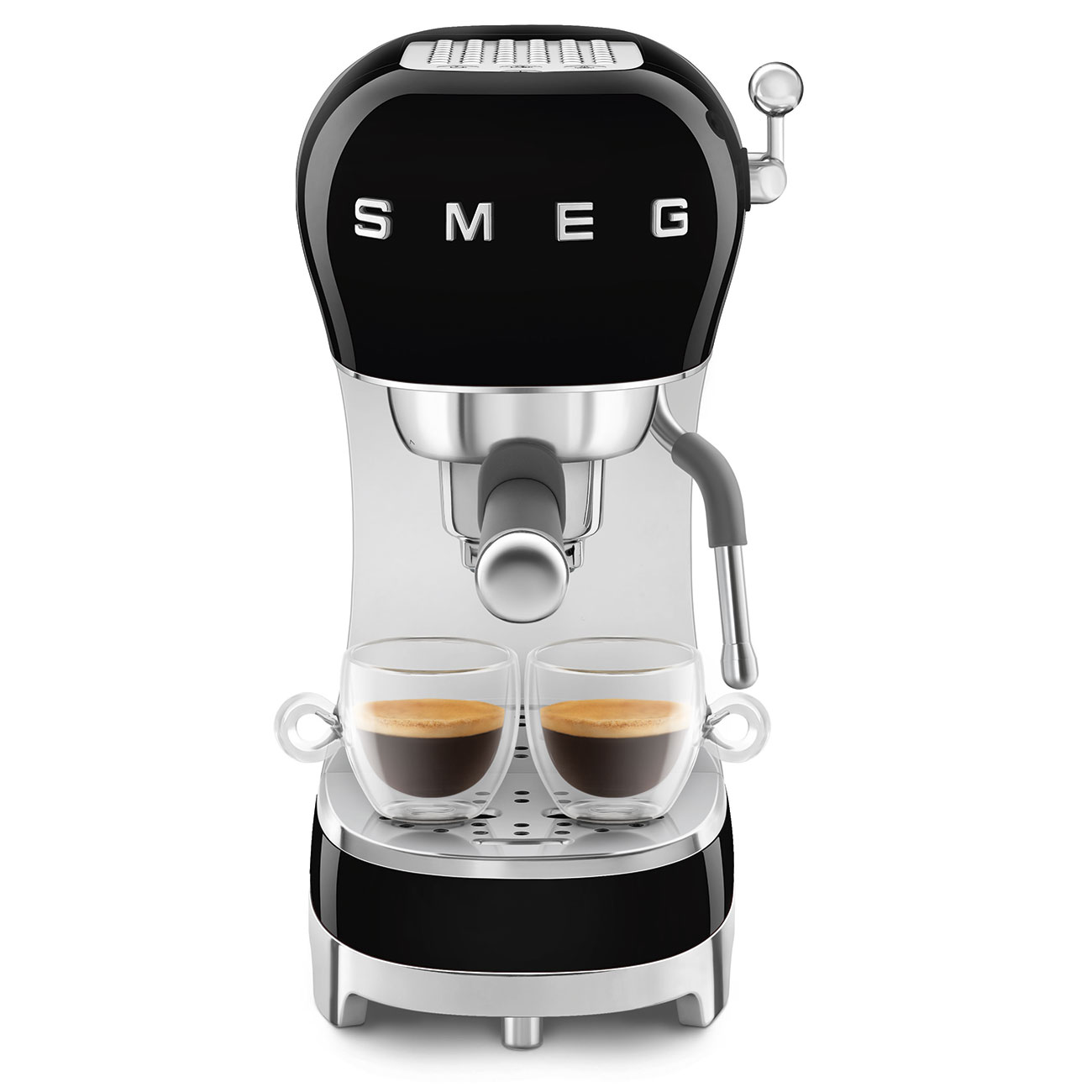 Smeg Black Espresso Manual Coffee Machine with Steam Wand_5