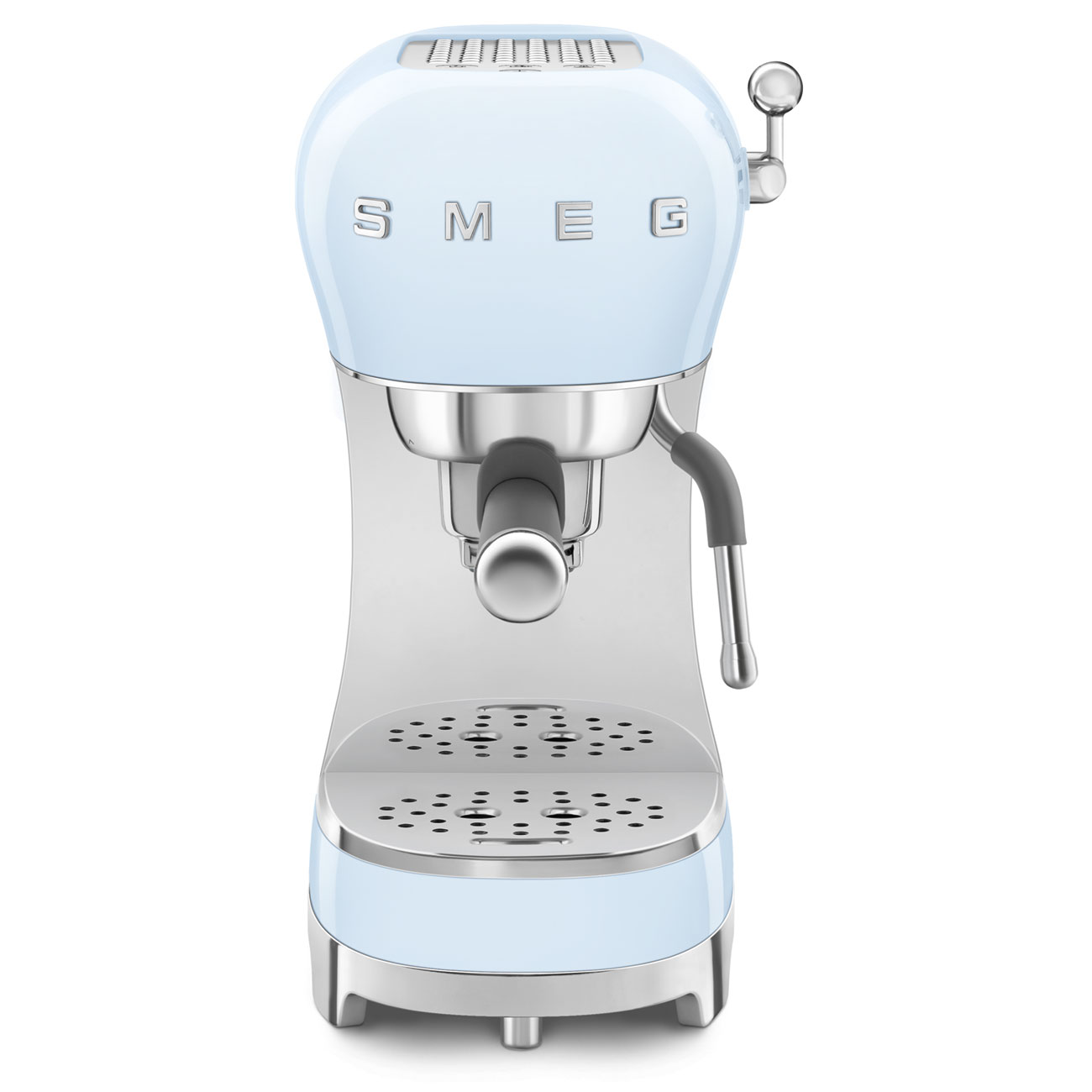 Smeg Pastellblau Espressomaschine mit Siebträger_1