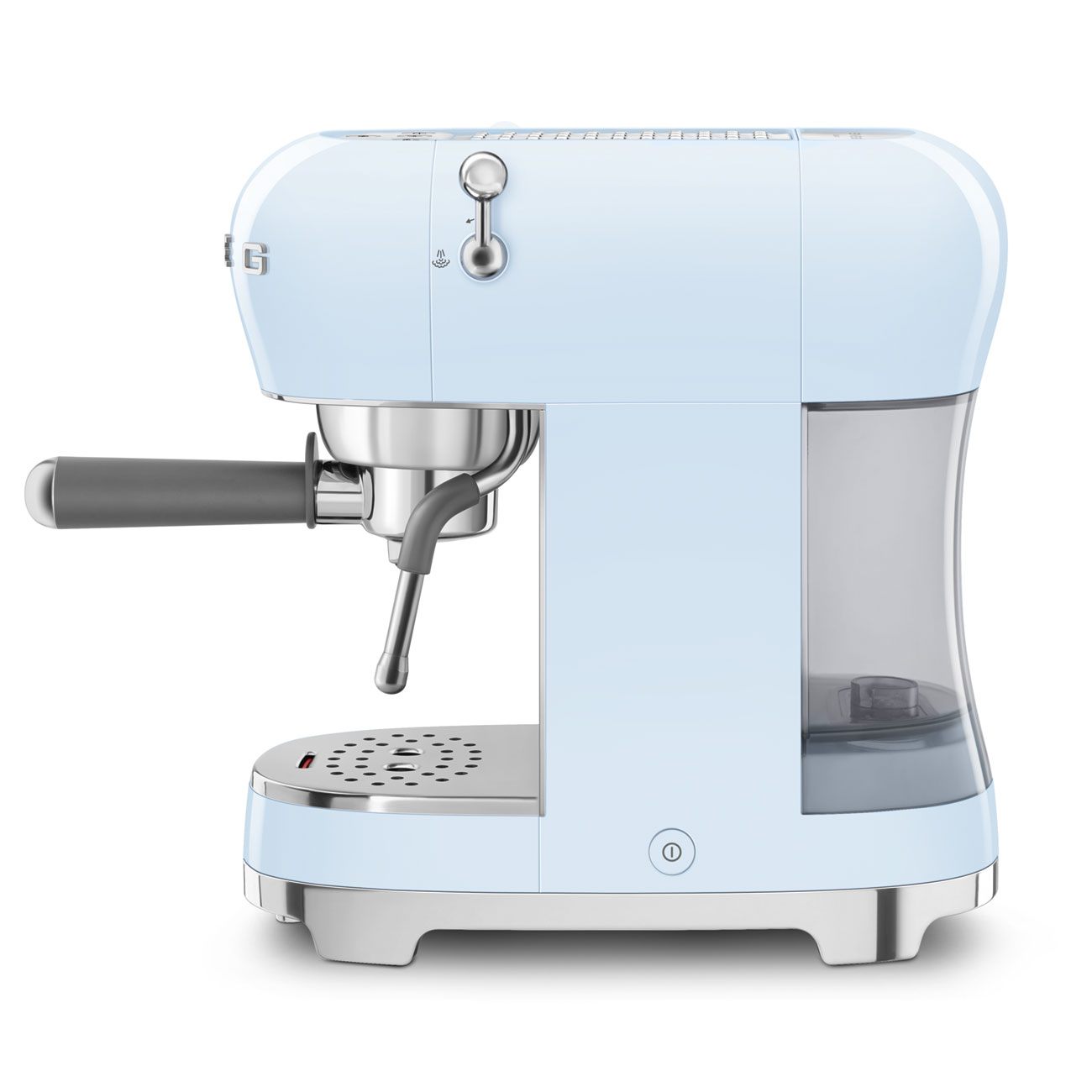 Smeg Pastel Blue Espresso Manual Coffee Machine with Steam Wand_2