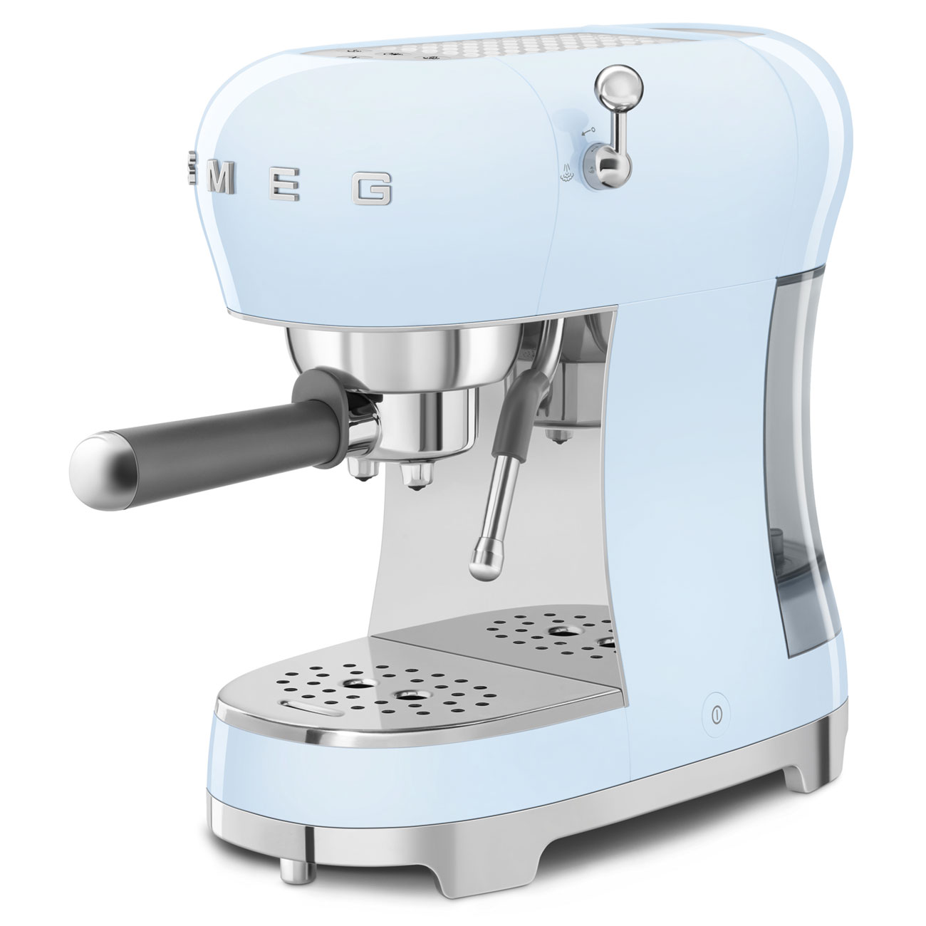 Smeg Pastel Blue Espresso Manual Coffee Machine with Steam Wand_4