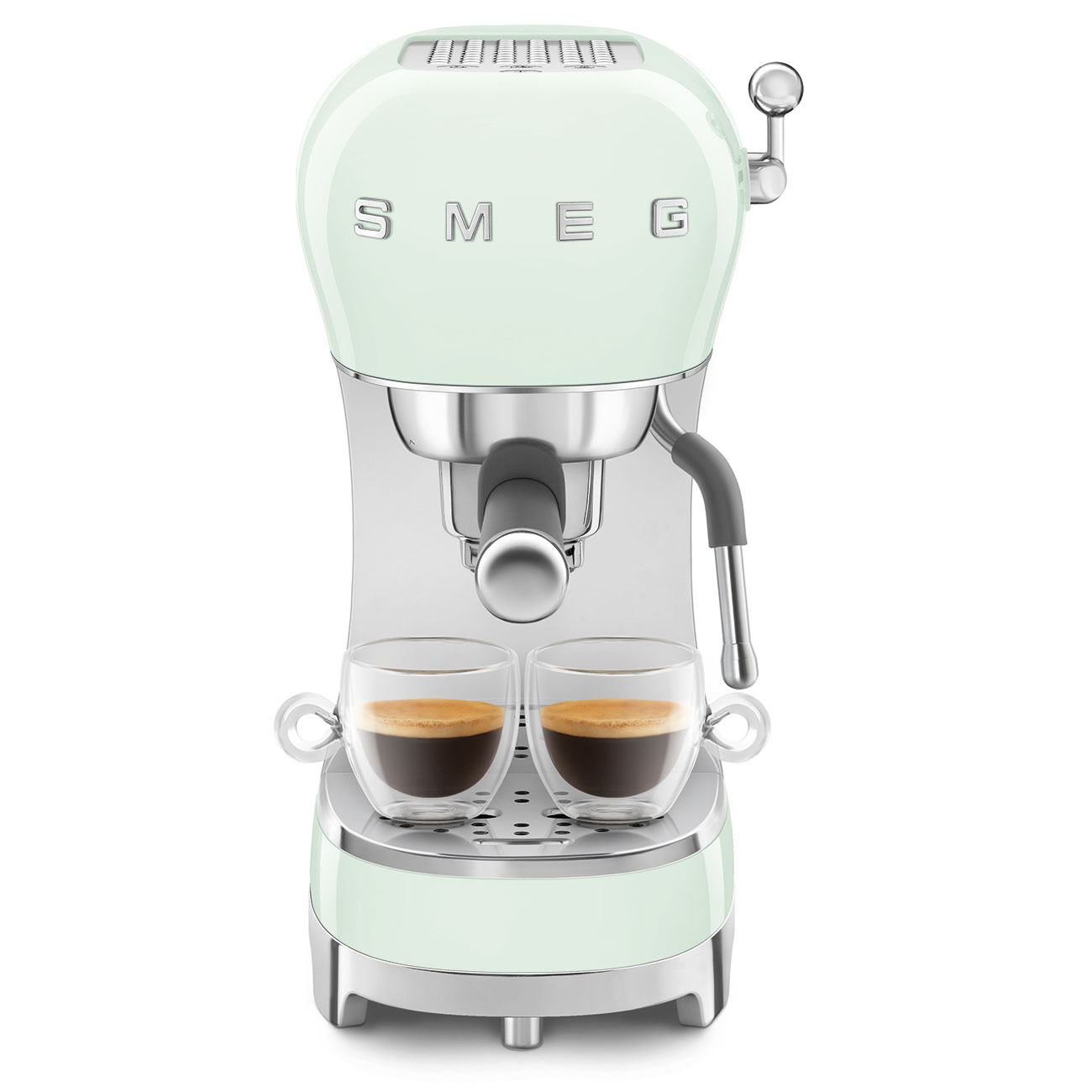 Smeg Pastel Green Espresso Manual Coffee Machine with Steam Wand_4
