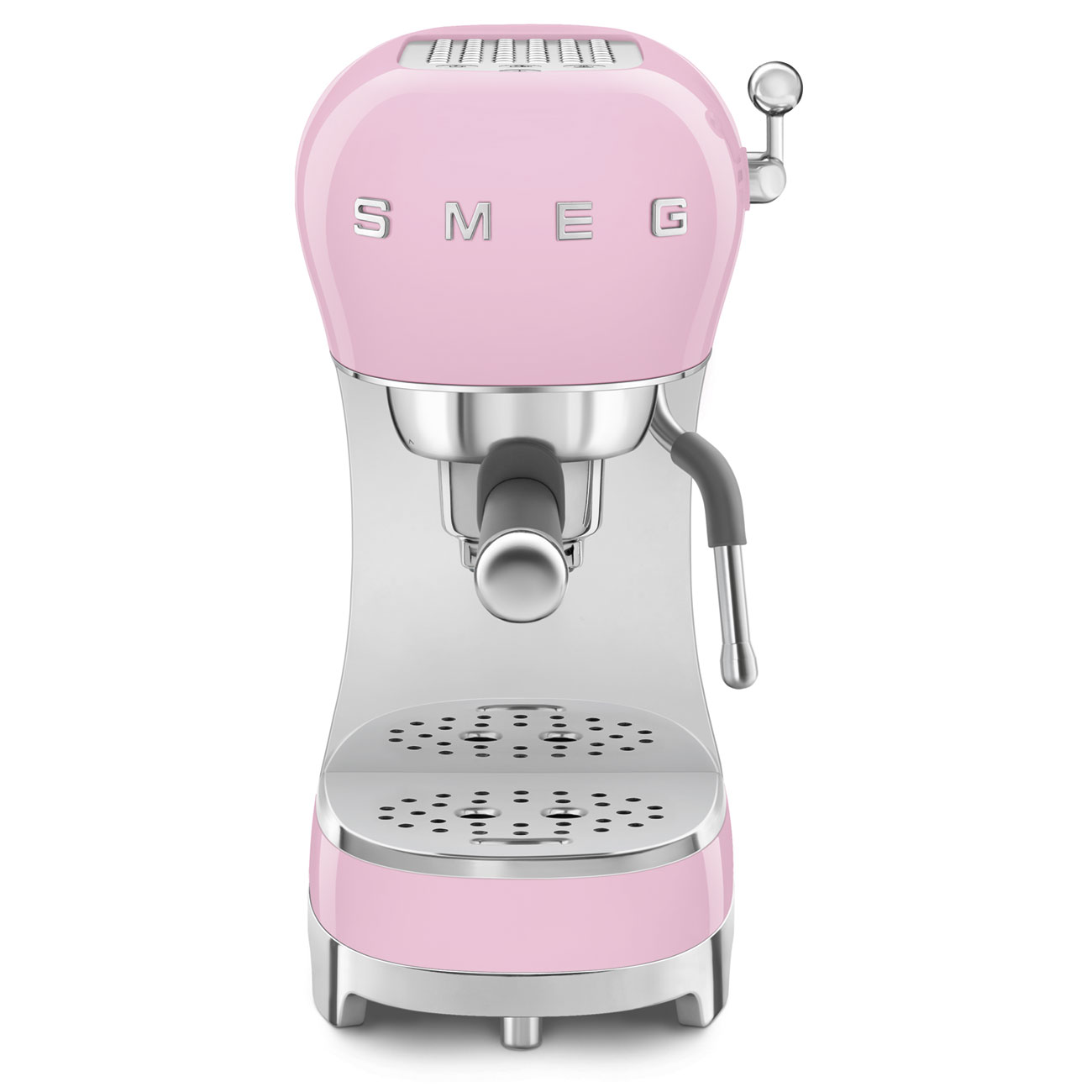 Smeg Pink Espresso Manual Coffee Machine with Steam Wand_1