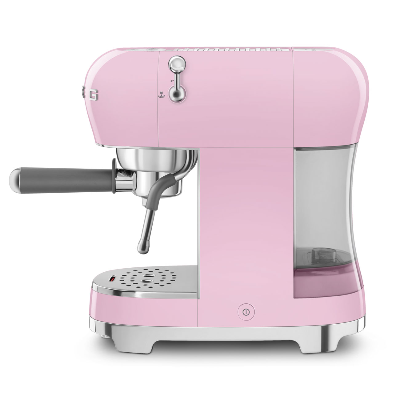 Smeg Pink Espresso Manual Coffee Machine with Steam Wand_2
