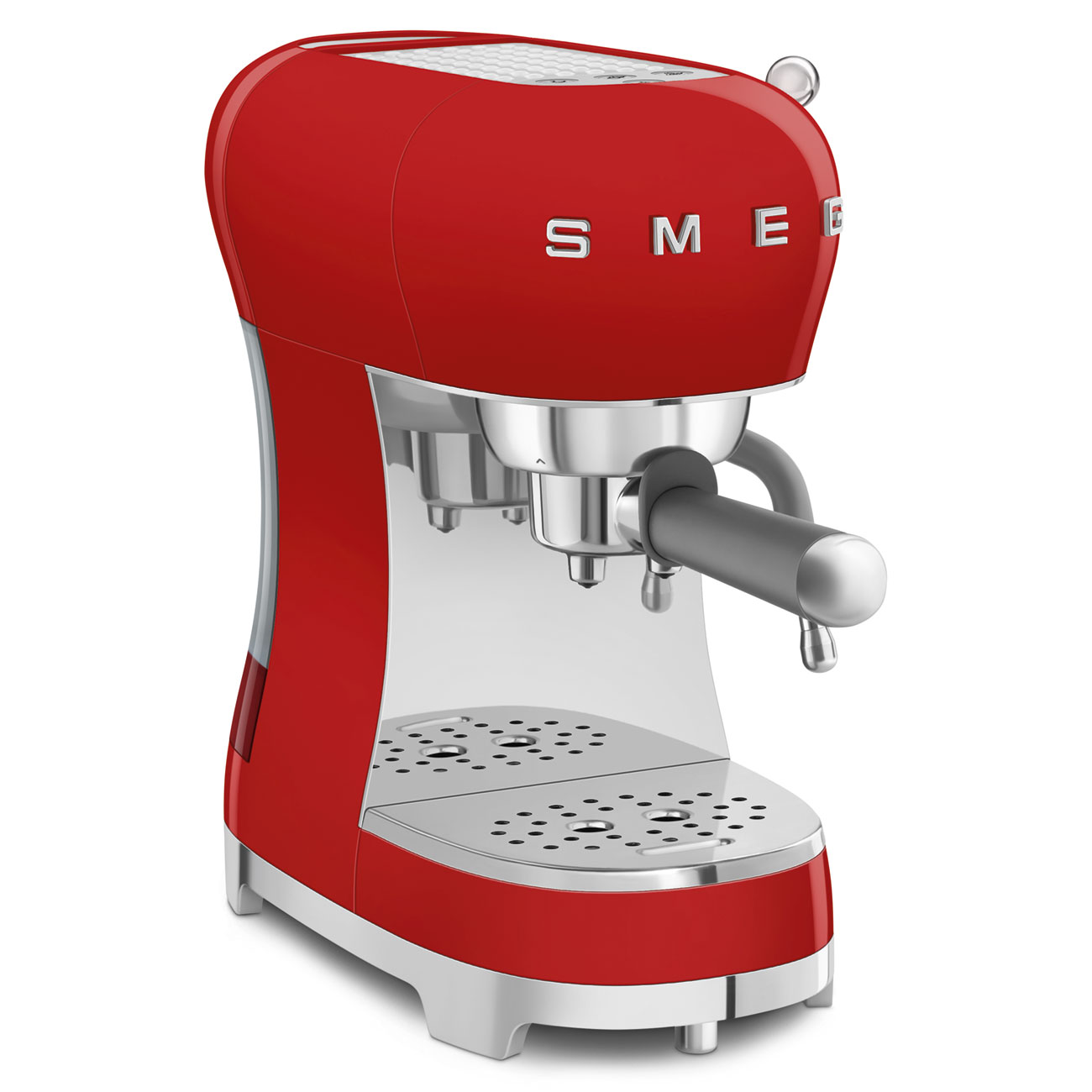 Smeg Red Espresso Manual Coffee Machine with Steam Wand_3