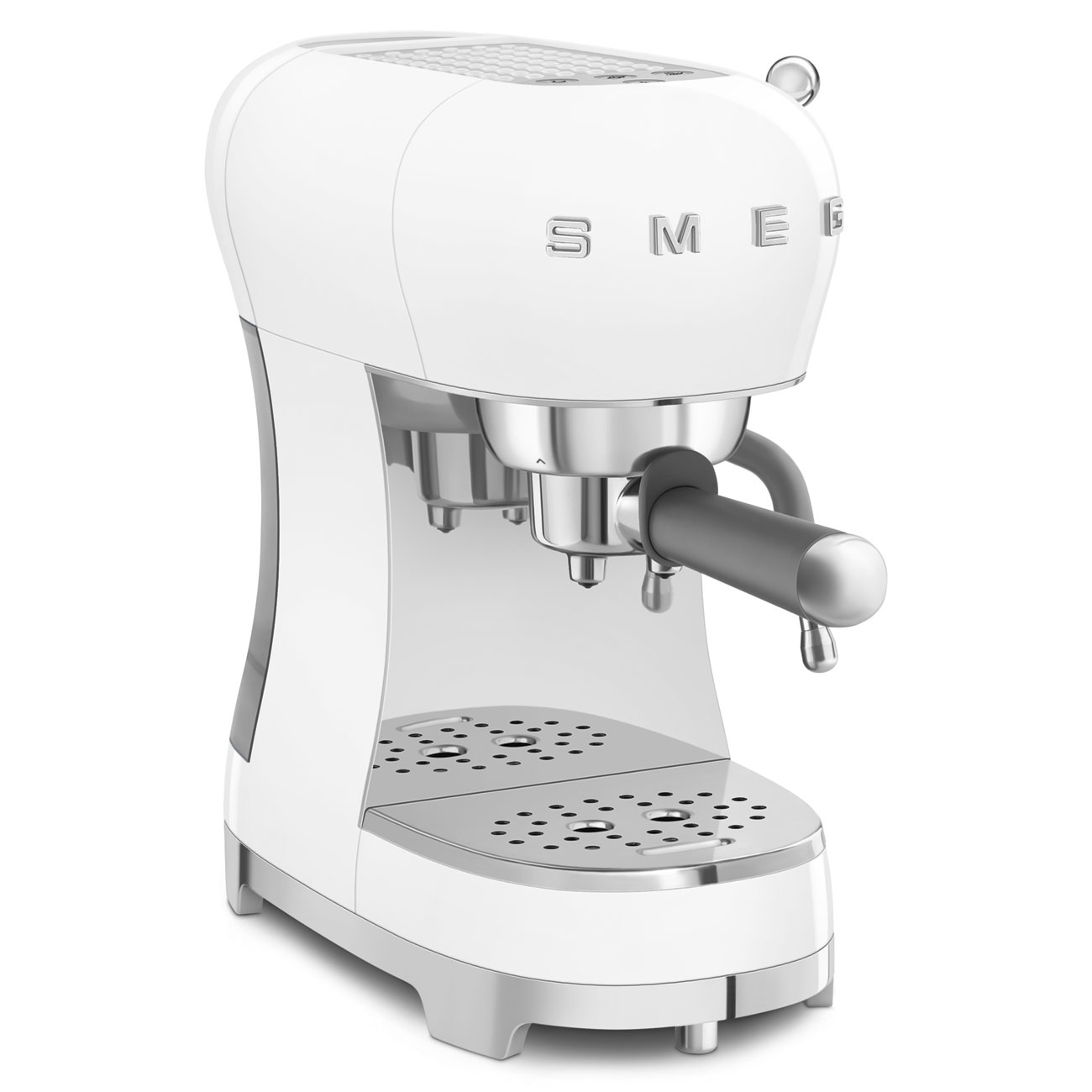 Smeg White Espresso Manual Coffee Machine with Steam Wand_3