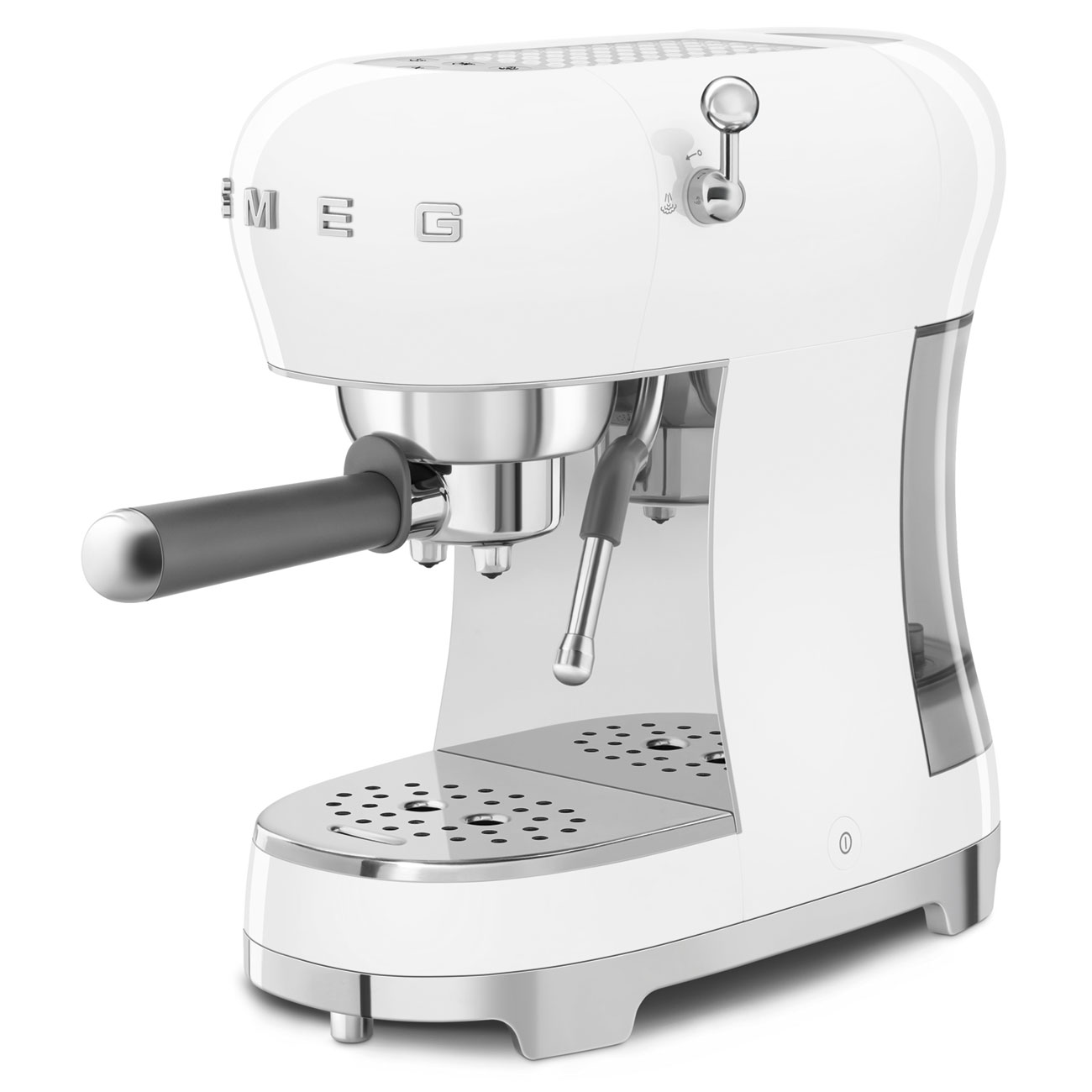 Smeg White Espresso Manual Coffee Machine with Steam Wand_4