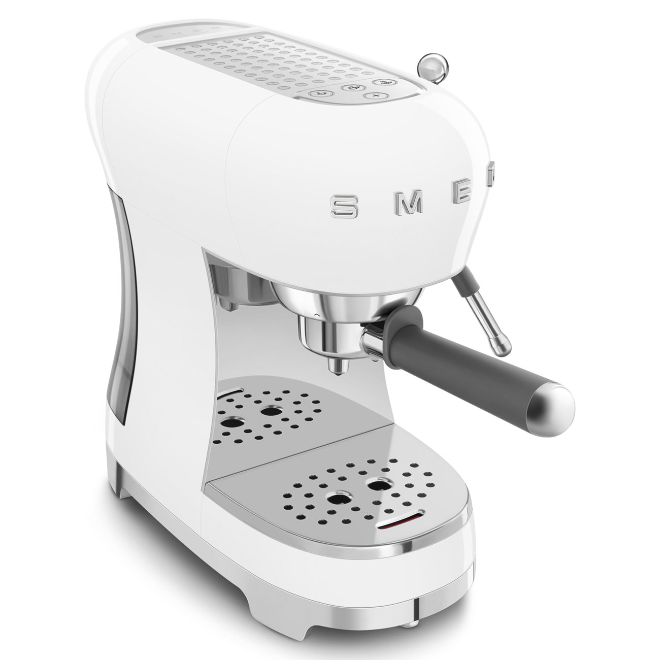 Smeg White Espresso Manual Coffee Machine with Steam Wand_8