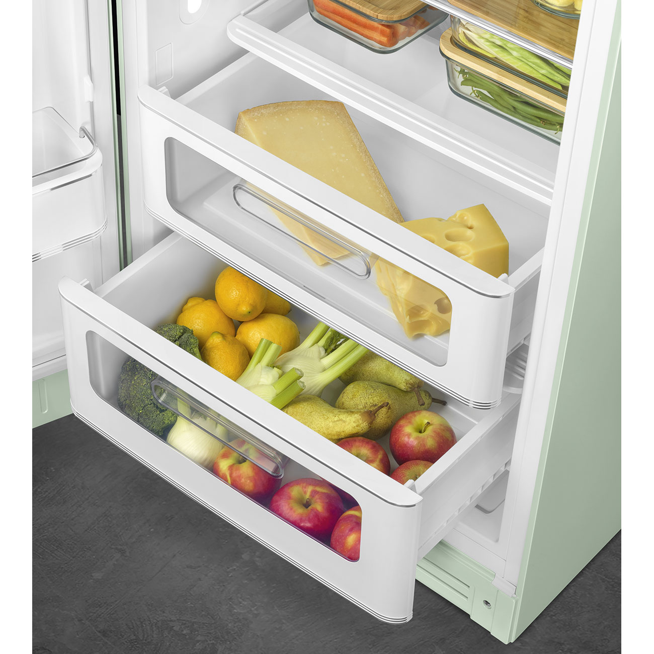 Pastel green refrigerator - Smeg_8