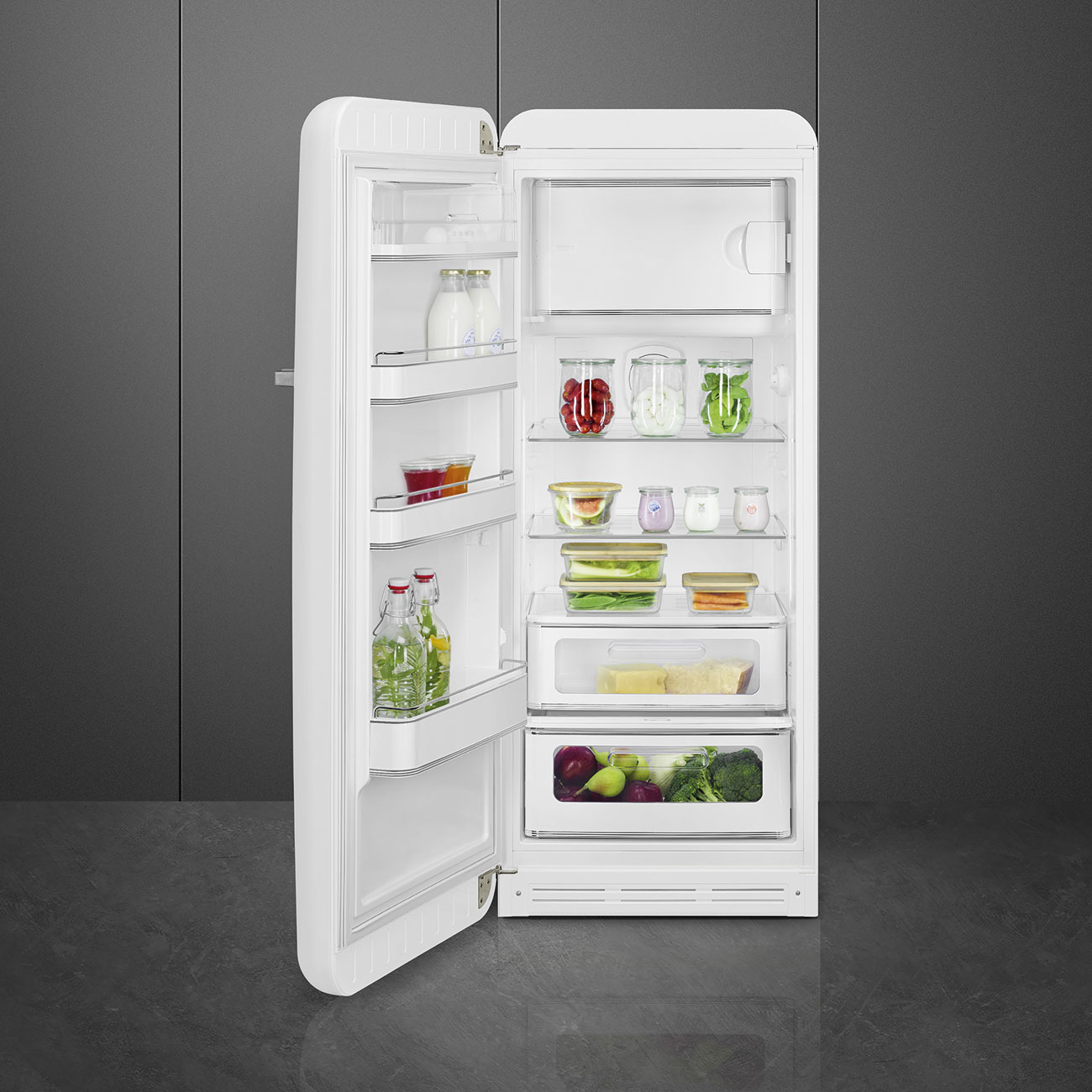 Weiß Retro-Kühlschränke von Smeg_3