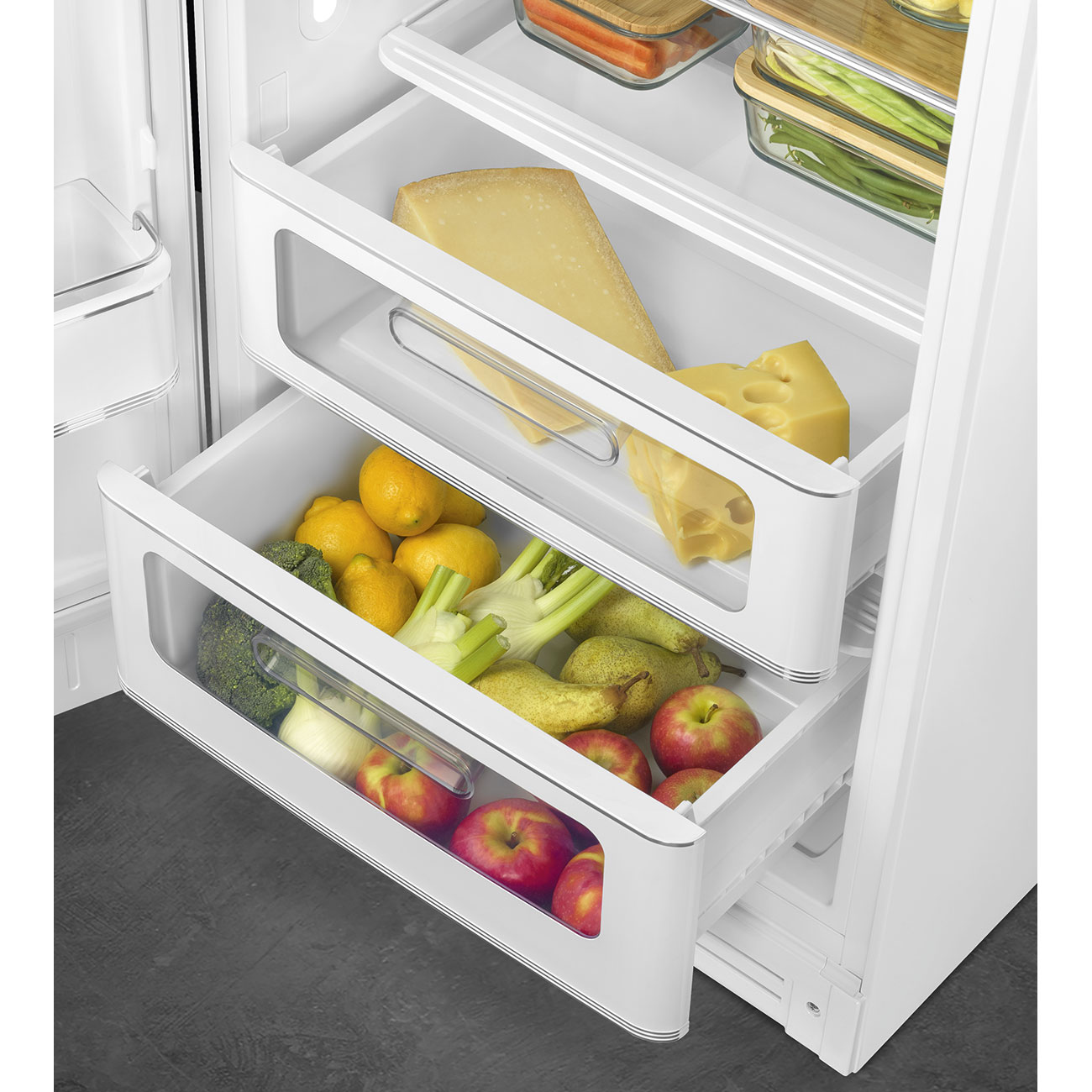 Weiß Retro-Kühlschränke von Smeg_8