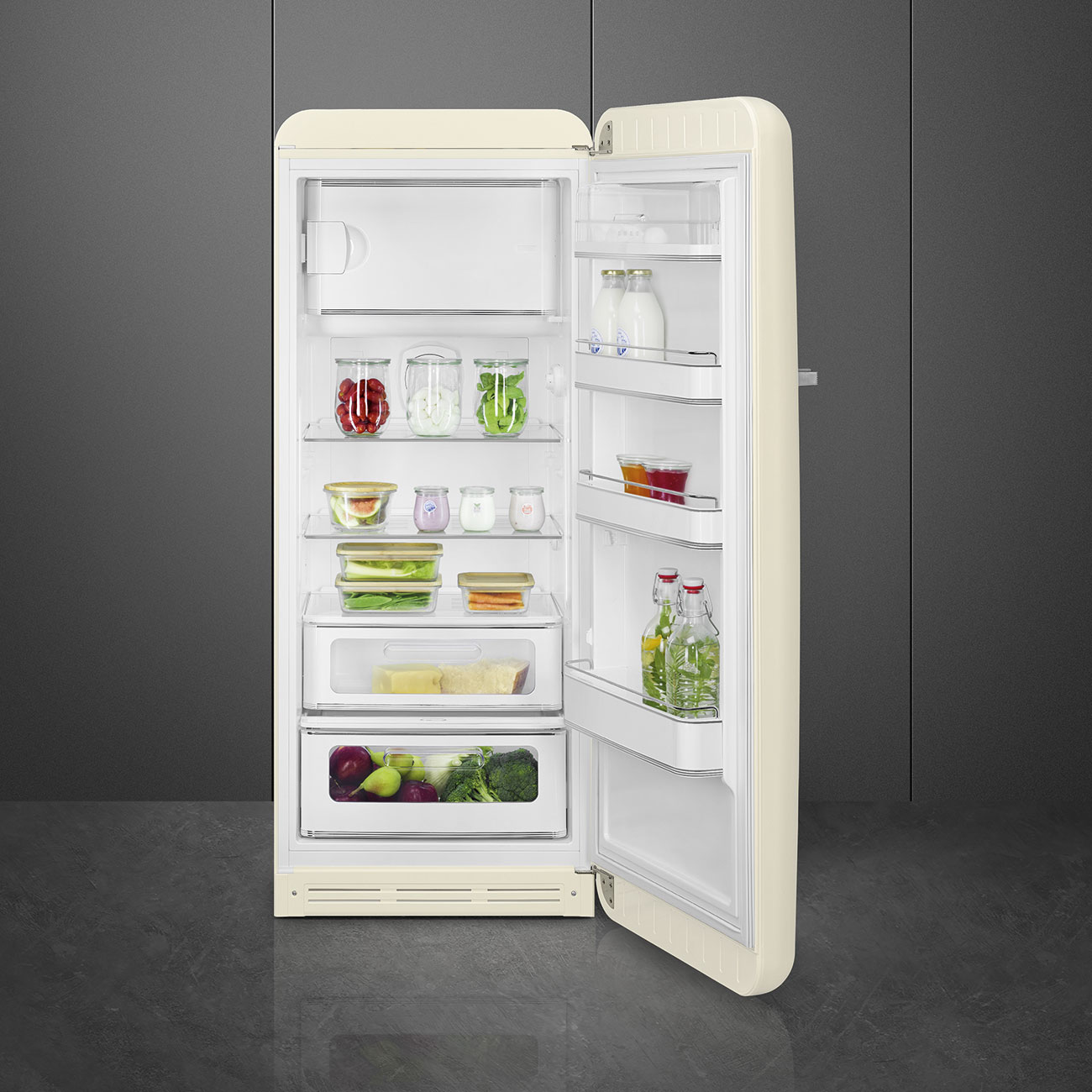 Creme Retro-Kühlschränke von Smeg_10