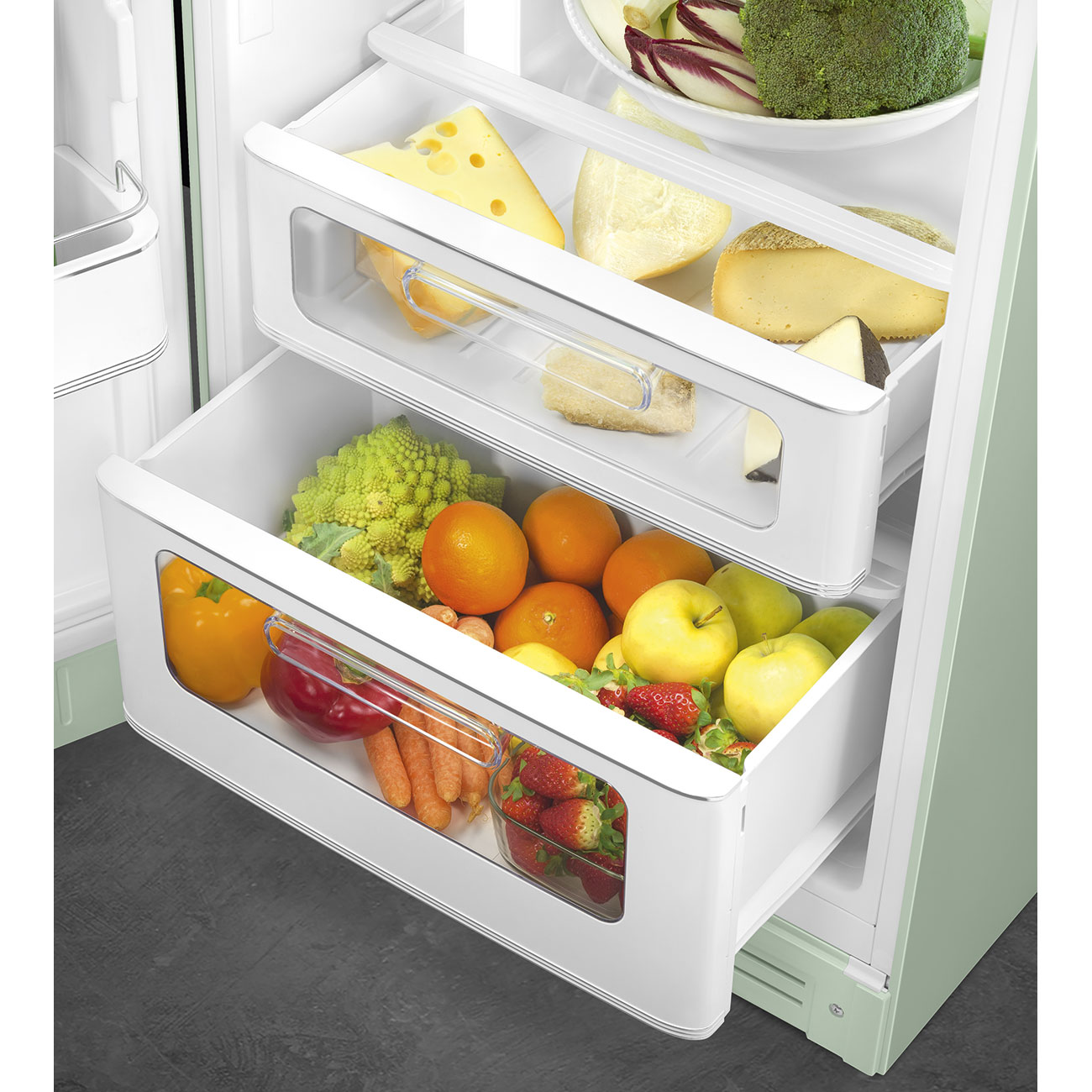 Pastel green refrigerator - Smeg_7