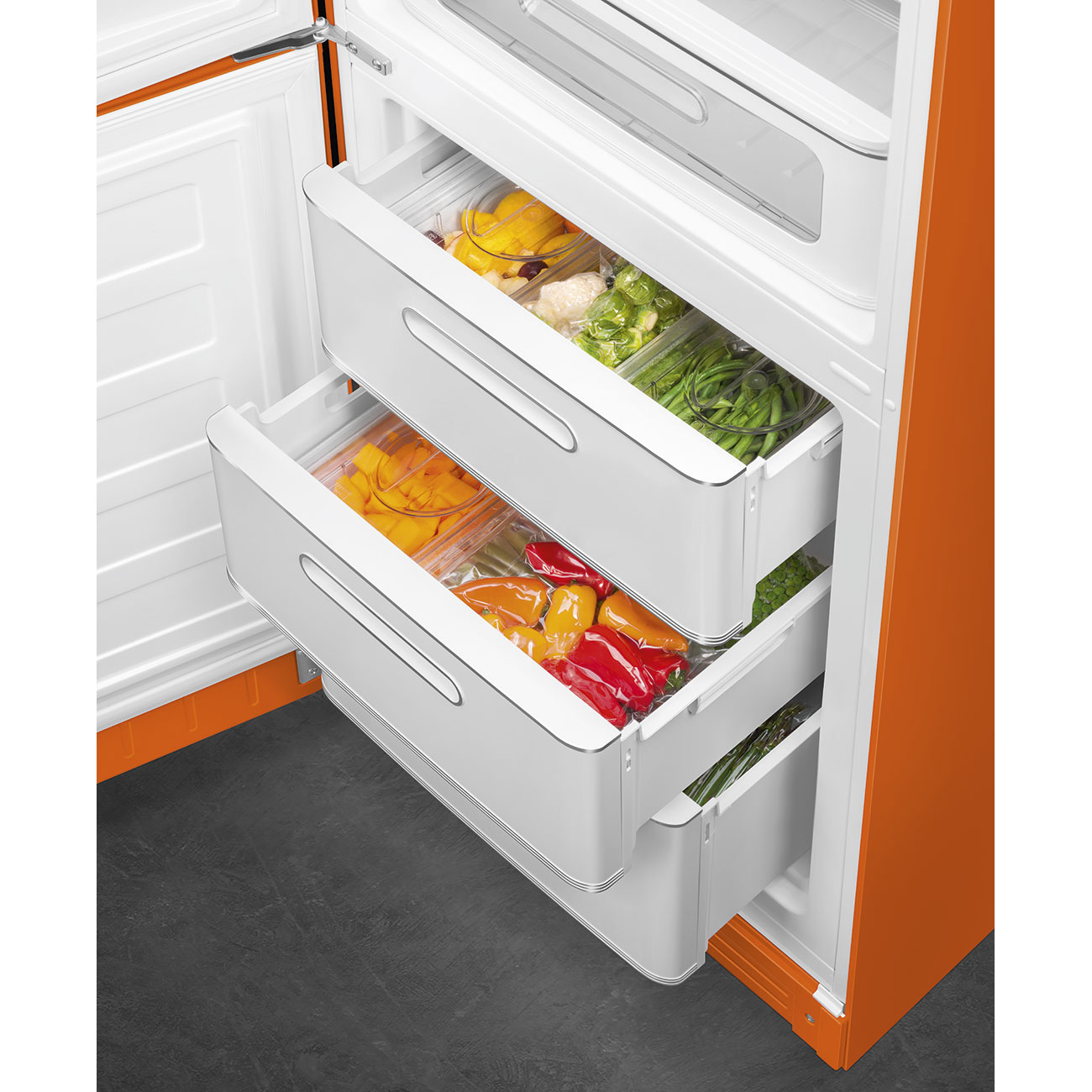 Orange refrigerator - Smeg_10
