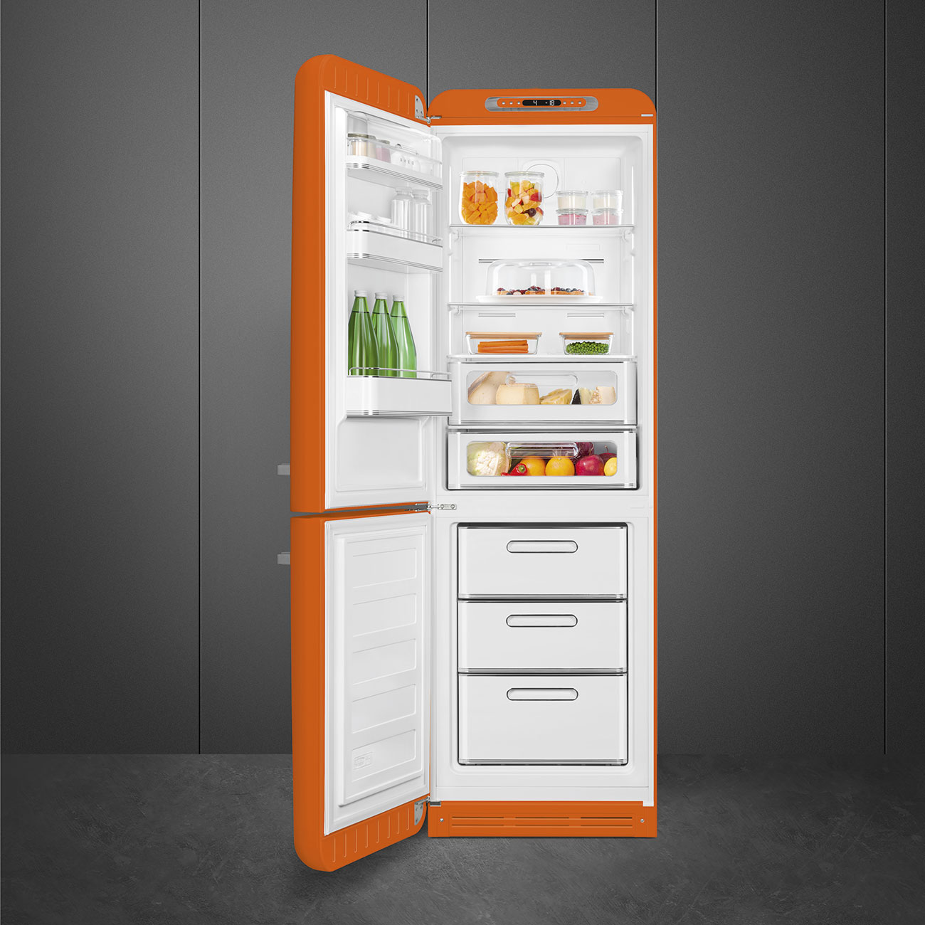 Orange Retro-Kühlschränke von Smeg_3