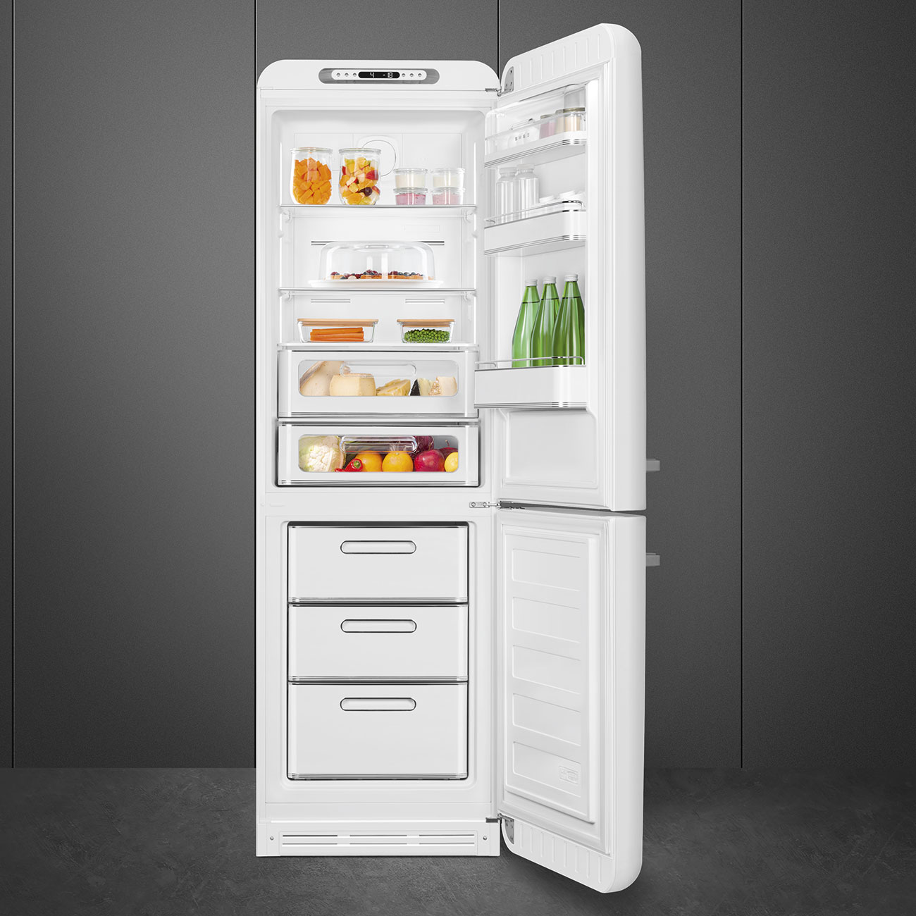 Weiß Retro-Kühlschränke von Smeg_7