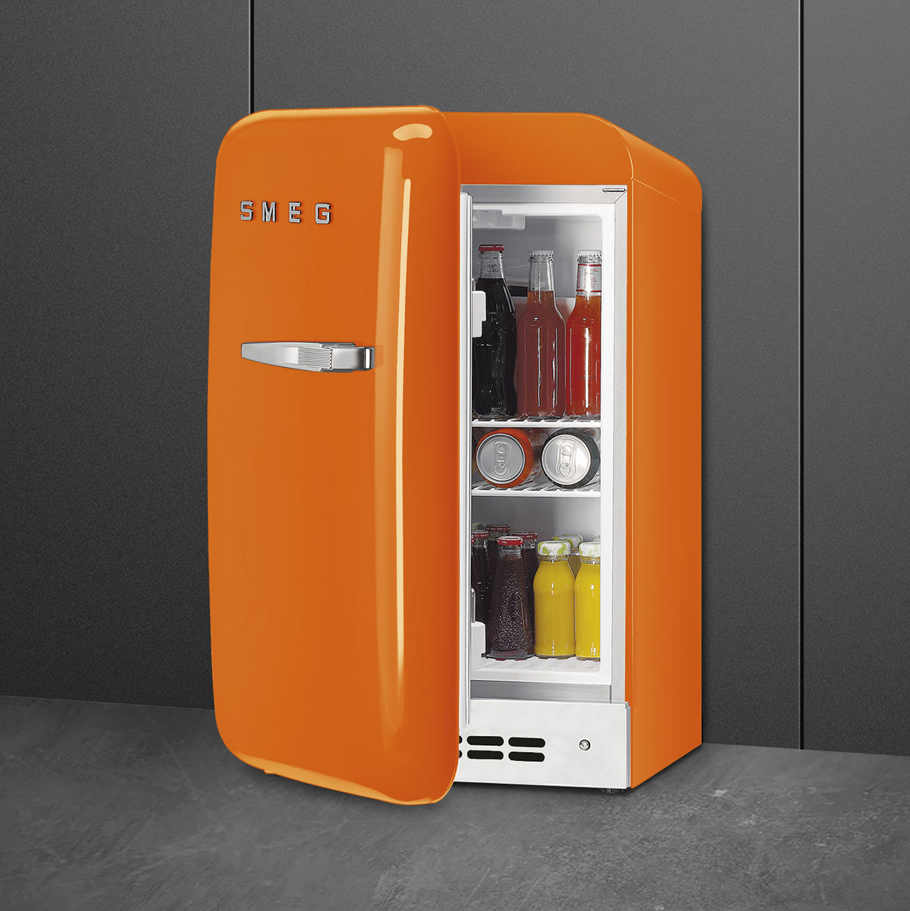 Smeg | Frittstående Kjøleskap Oransje - FAB5LOR5_3