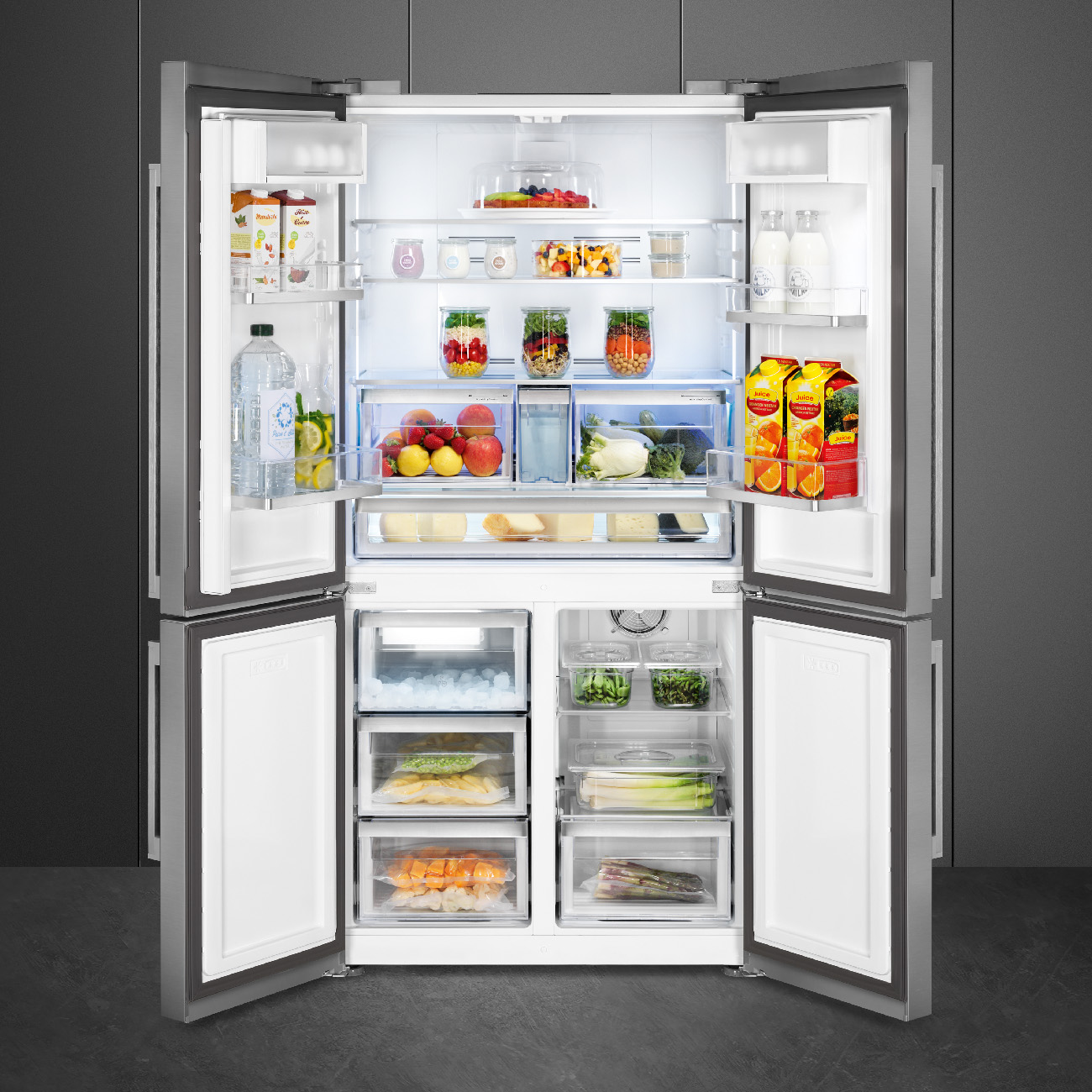 4 Doors Free standing refrigerator - Smeg_6