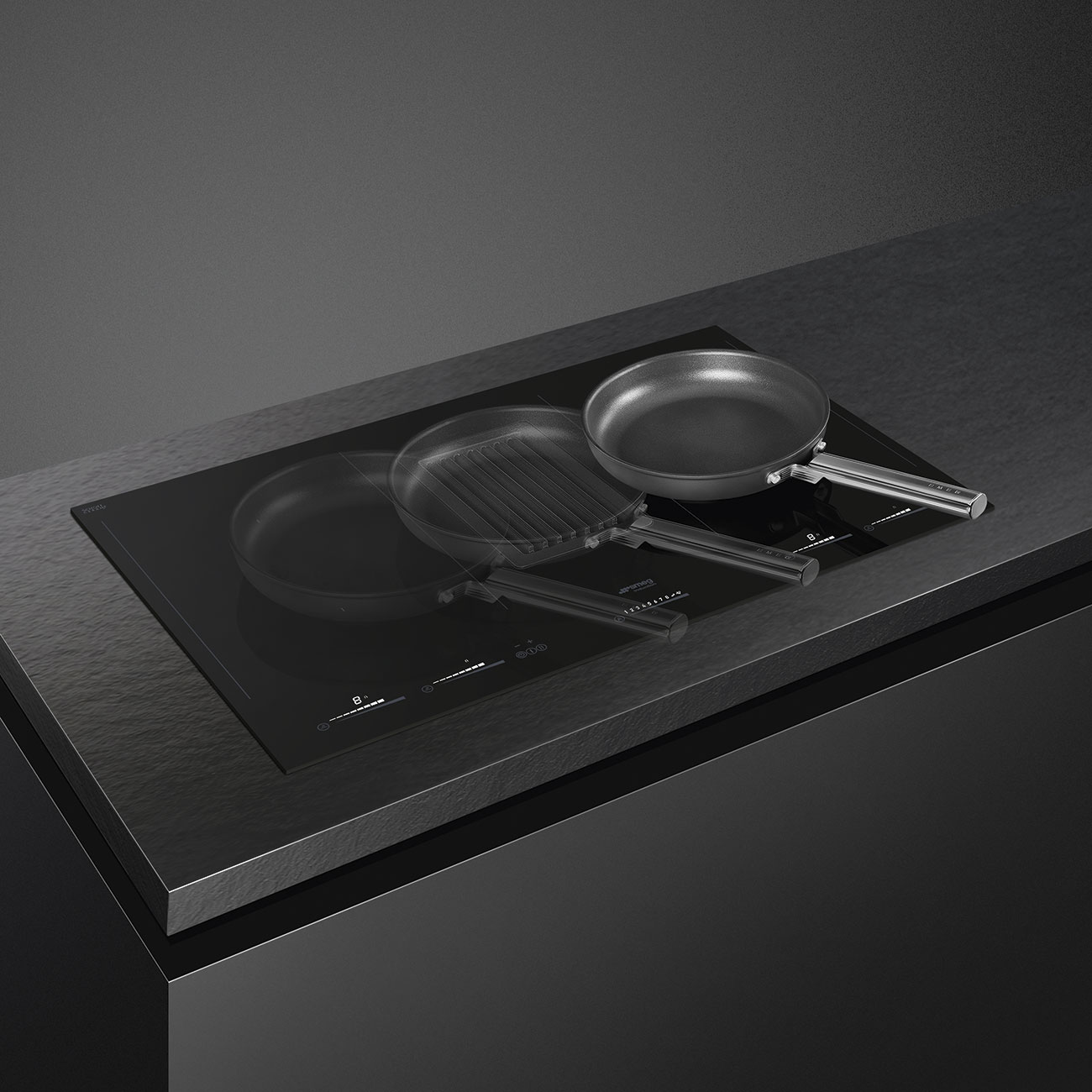 Induction with integrated hood Hob Smeg_5