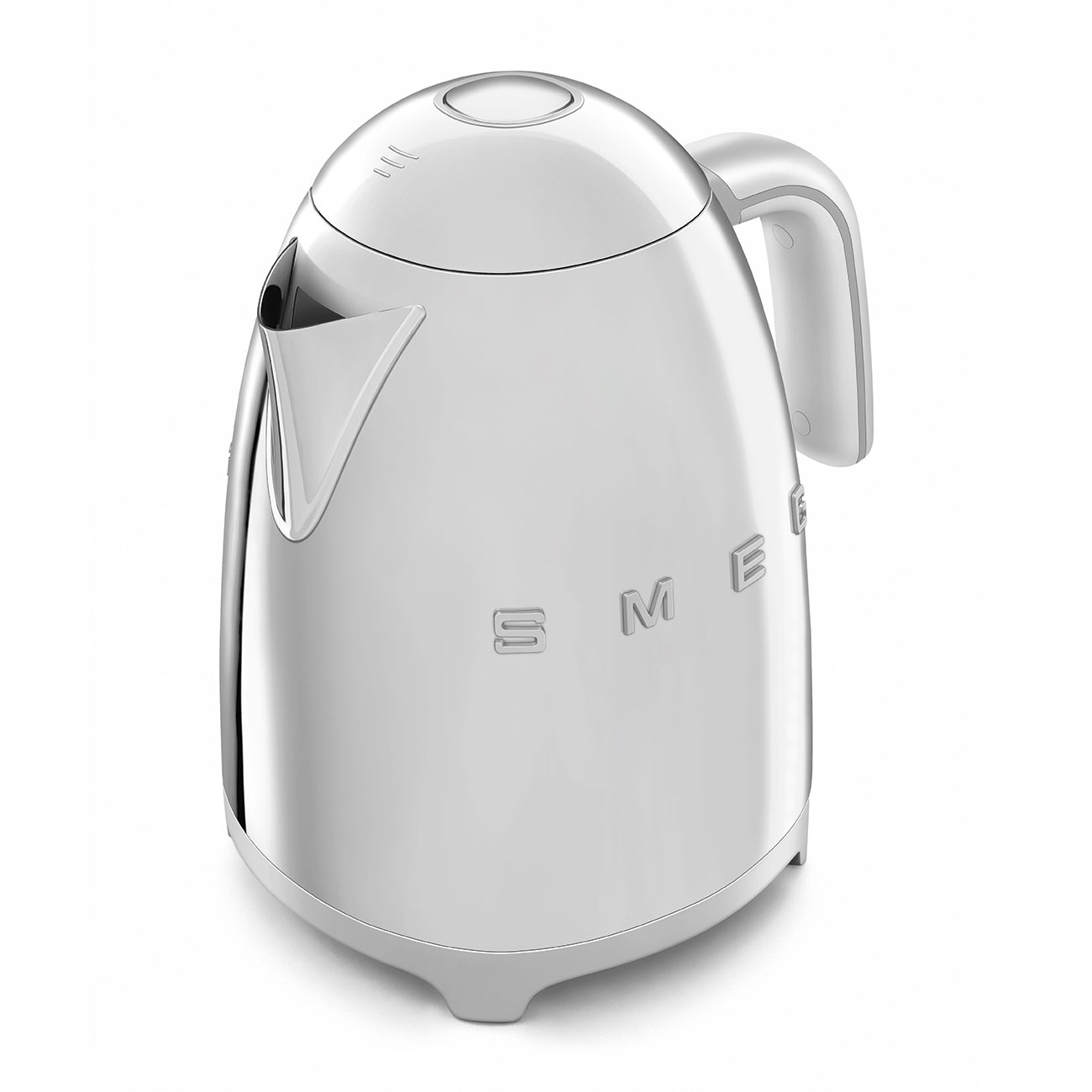 Smeg KLF03SSUS 50's Retro Style Aesthetic Electric Kettle with Embossed  Logo, Polished Stainless Steel. 