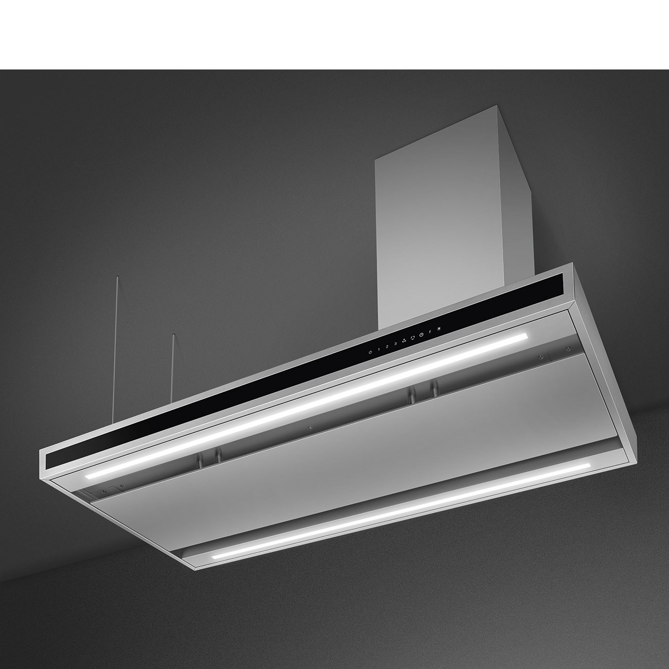 120 cm Island Cooker Hood in Stainless Steel and Glass - Smeg KLTI12L4X_3