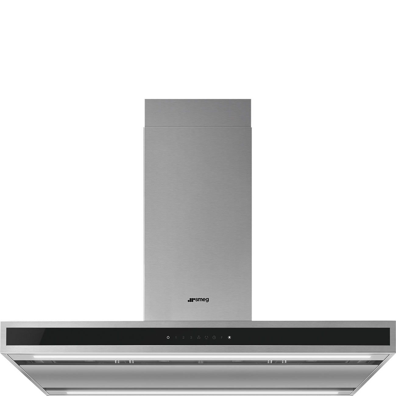 90 cm Island Cooker Hood in Stainless Steel and Glass - Smeg KLTI9L4X_1
