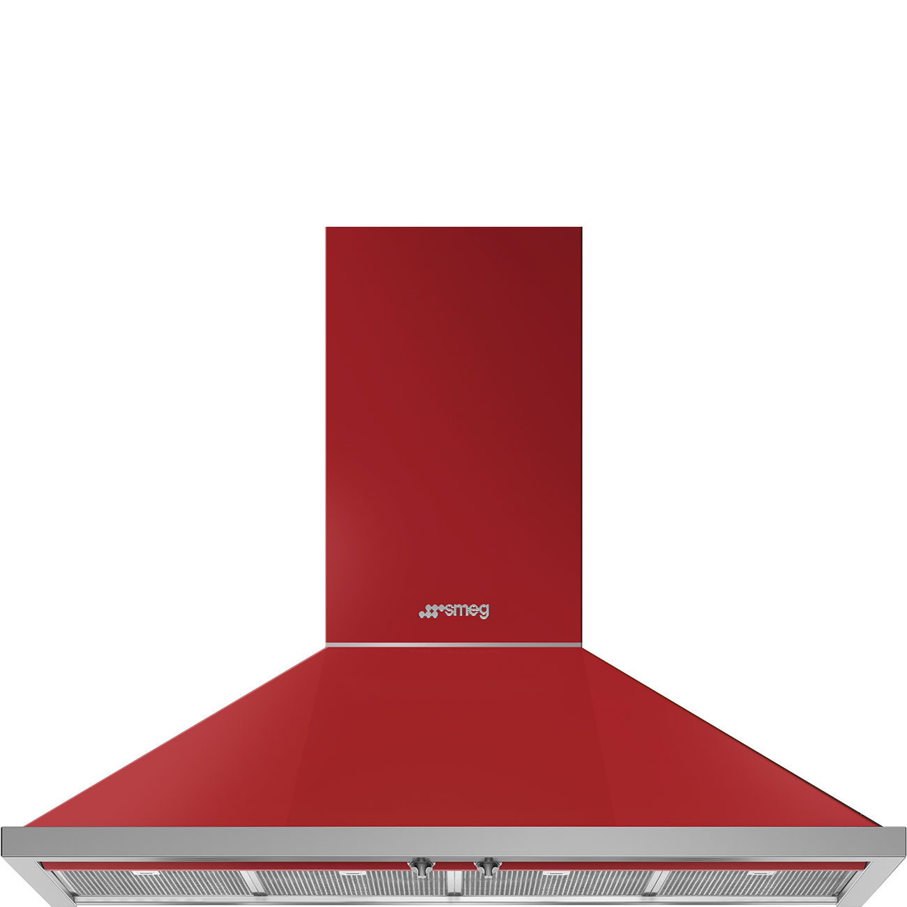 Smeg | Koristeellinen liesituuletin seinälle 120 cm Punainen - KPF12RD_1