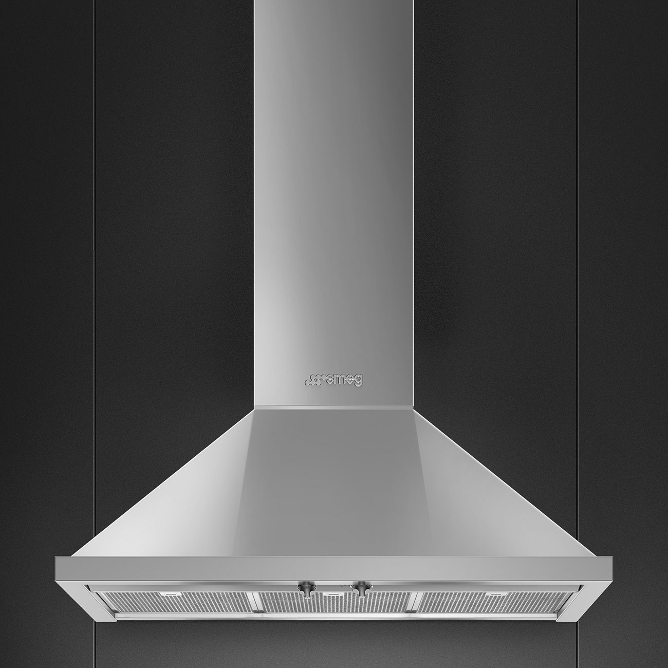Smeg | Veggmonterte kjøkkenvifte 90 cm Rustfritt stål - KPF9X_2