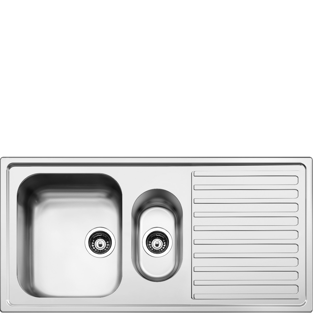 Smeg | Lav profil Kjøkkenvask 100 cm - LLR102-2_1
