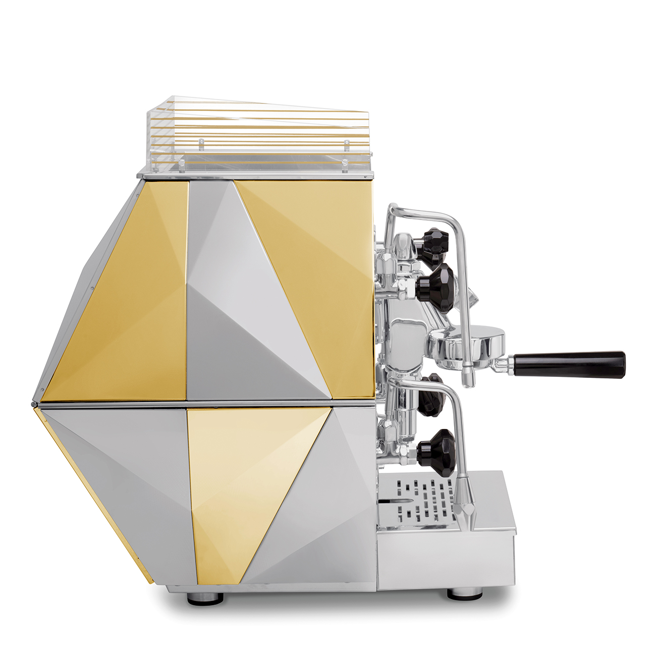 La Pavoni | Semiprofessionell kaffemaskin Rostfritt stål och guld - LPSDIG03EU_3