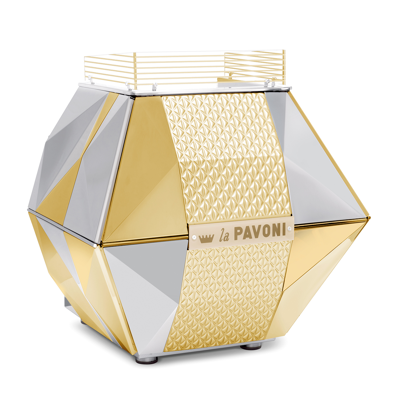 La Pavoni | Semi-profesjonell espressomaskin Rustfritt stål og gull - LPSDIG03EU_4