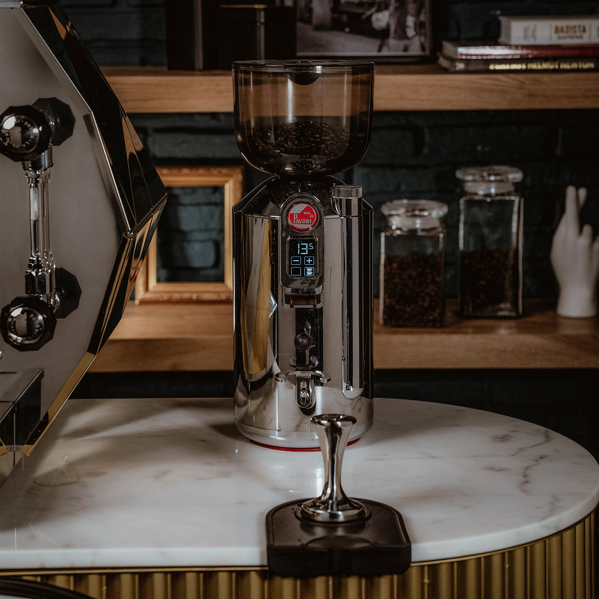 La Pavoni | Semi-Professionel Kaffemaskine Rustfrit stål og guld - LPSDIG03EU_7