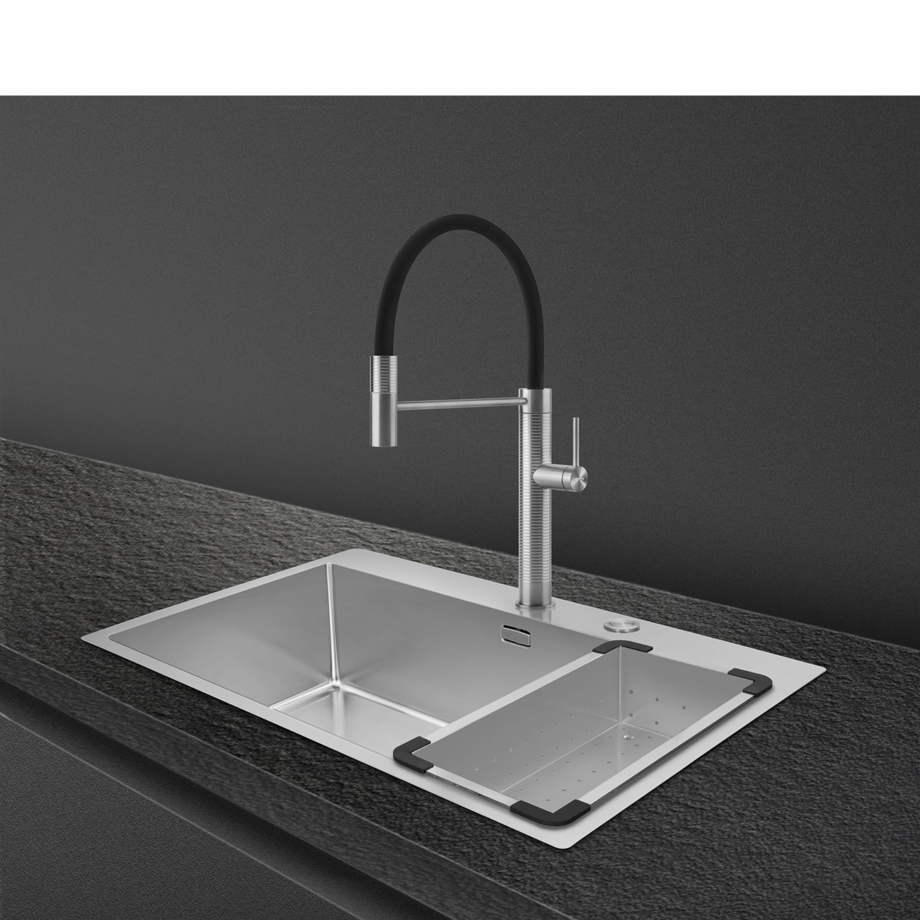 Semi-professional single lever kitchen tap - Smeg_4