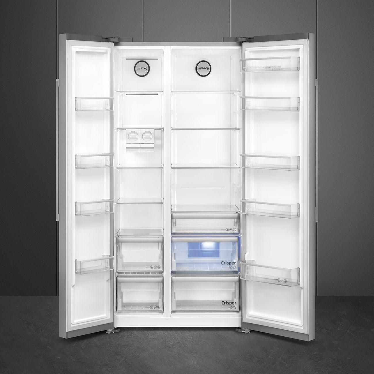 Side-by-side Free standing refrigerator - Smeg_2
