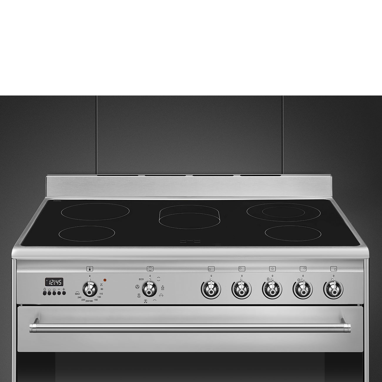Smeg Stainless steel Cooker with Ceramic Hob_7
