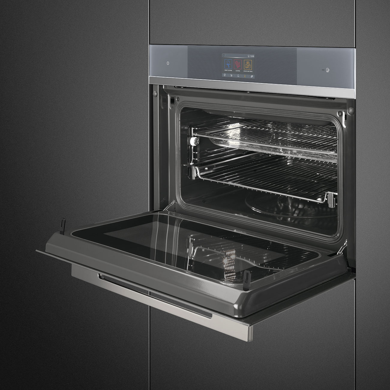 Combi Microwave Compact oven 45cm compact Smeg_2
