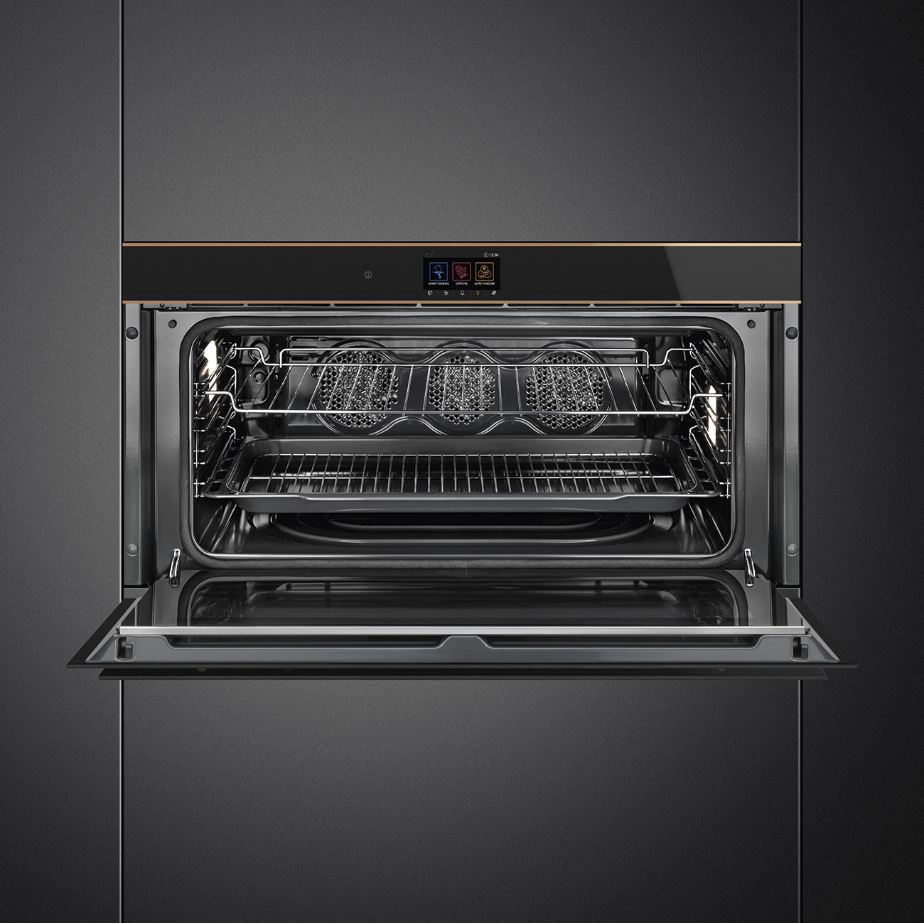 Oven Thermo-ventilated Reduced height 90cm Smeg_3