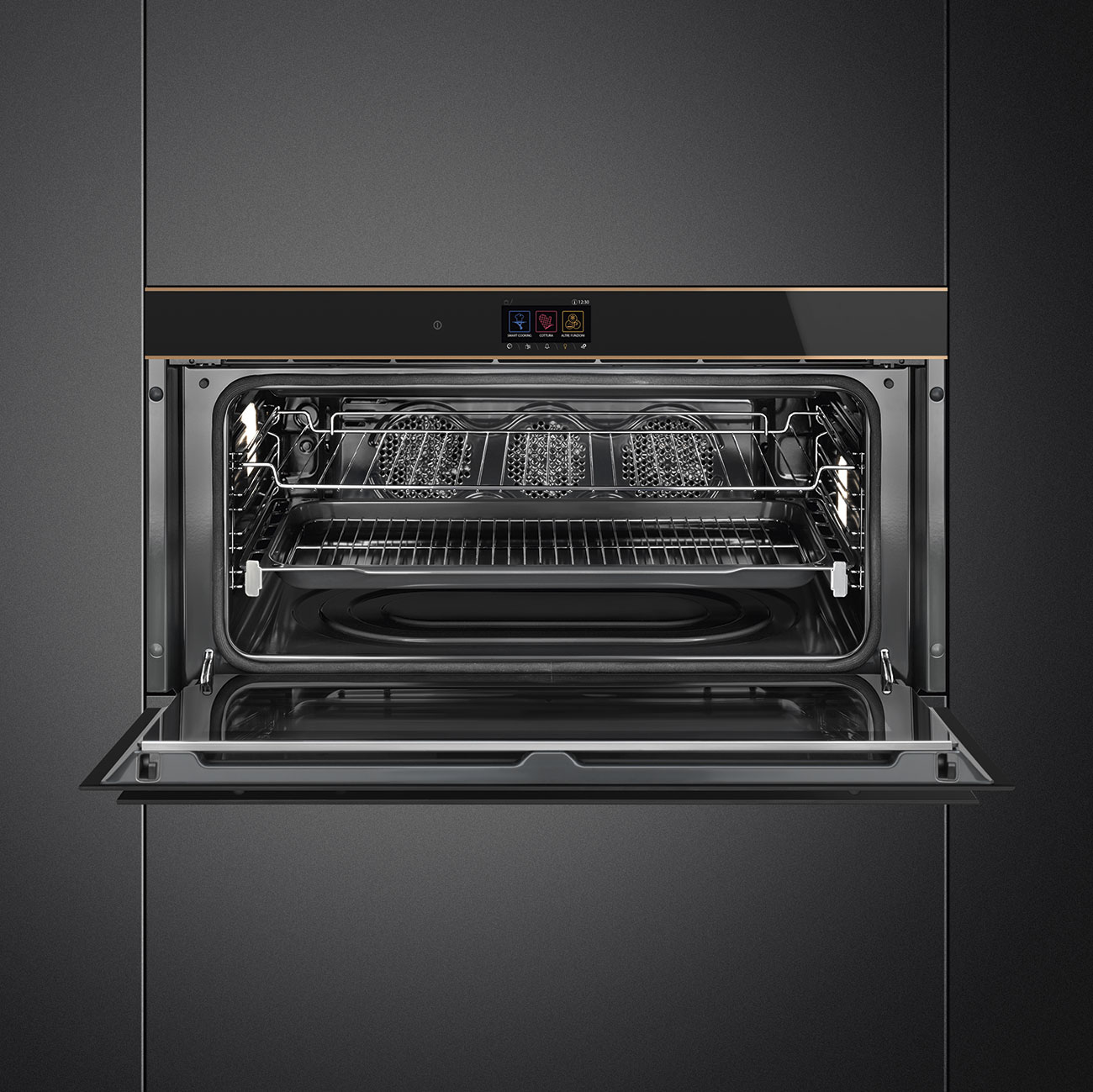 Oven Thermo-ventilated Reduced height 90cm Smeg_5