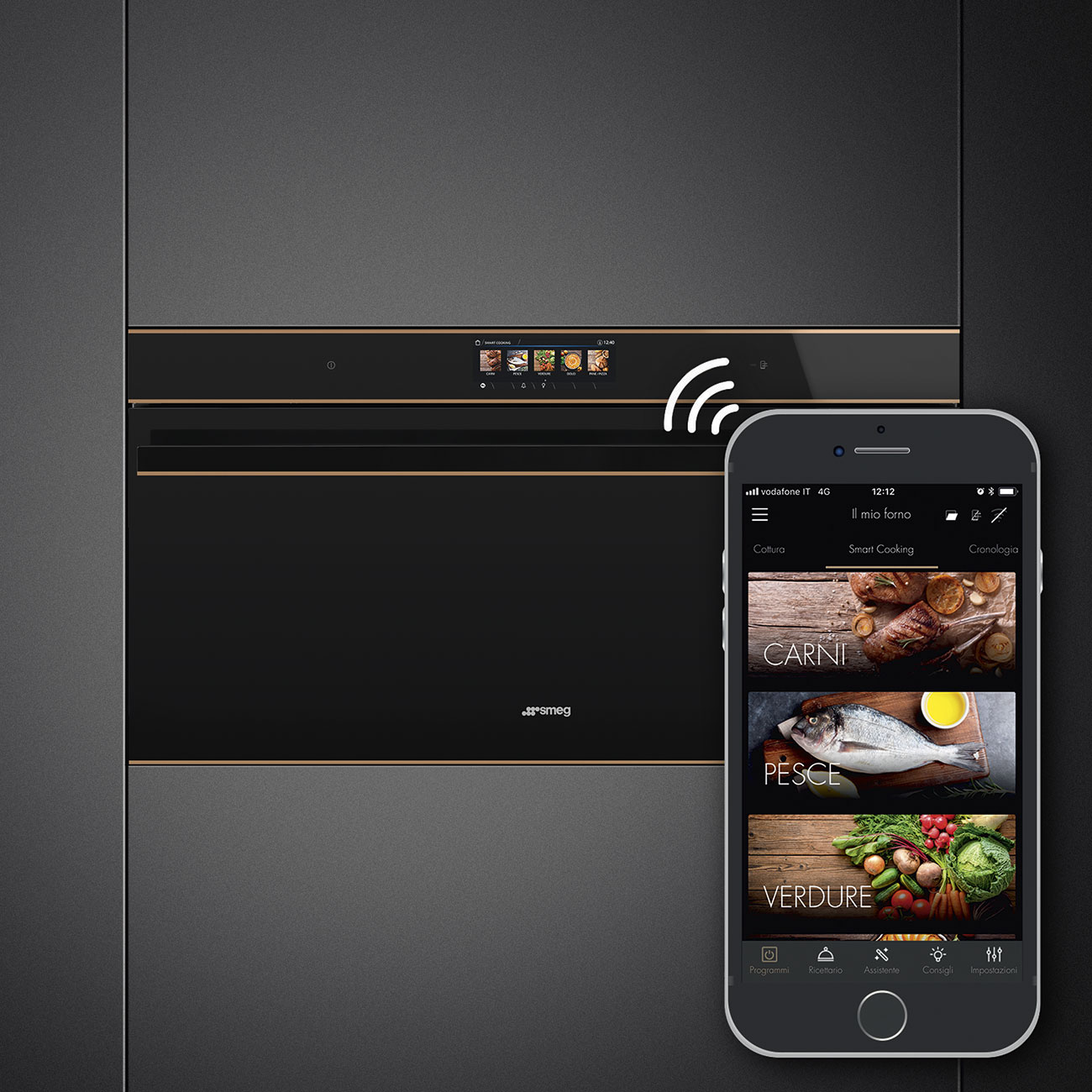 Wi-Fi Thermo-ventilated Oven Reduced height 90cm Smeg_7