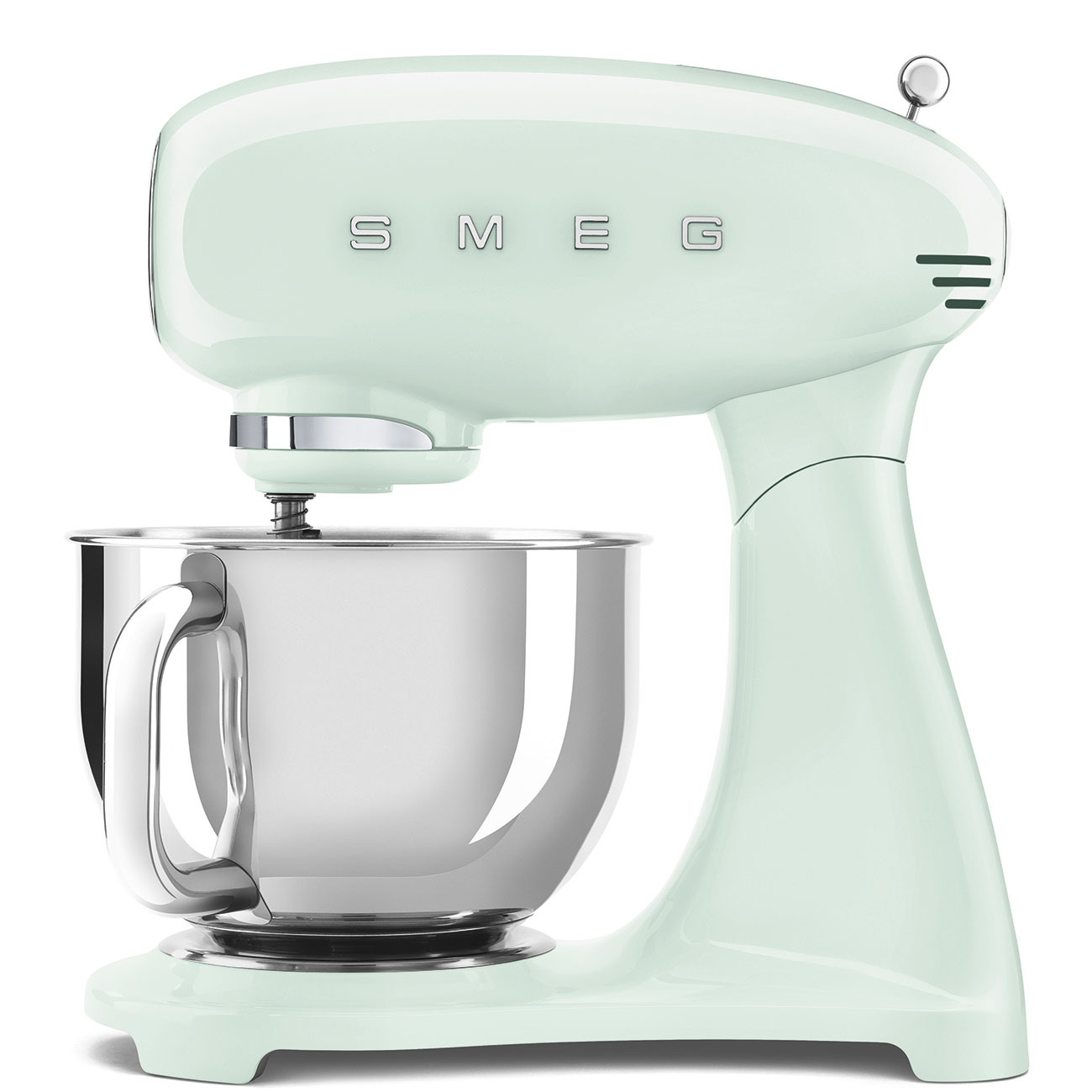 Smeg | Ensfarvede køkkenmaskine Pastelgrøn - SMF03PGEU_1
