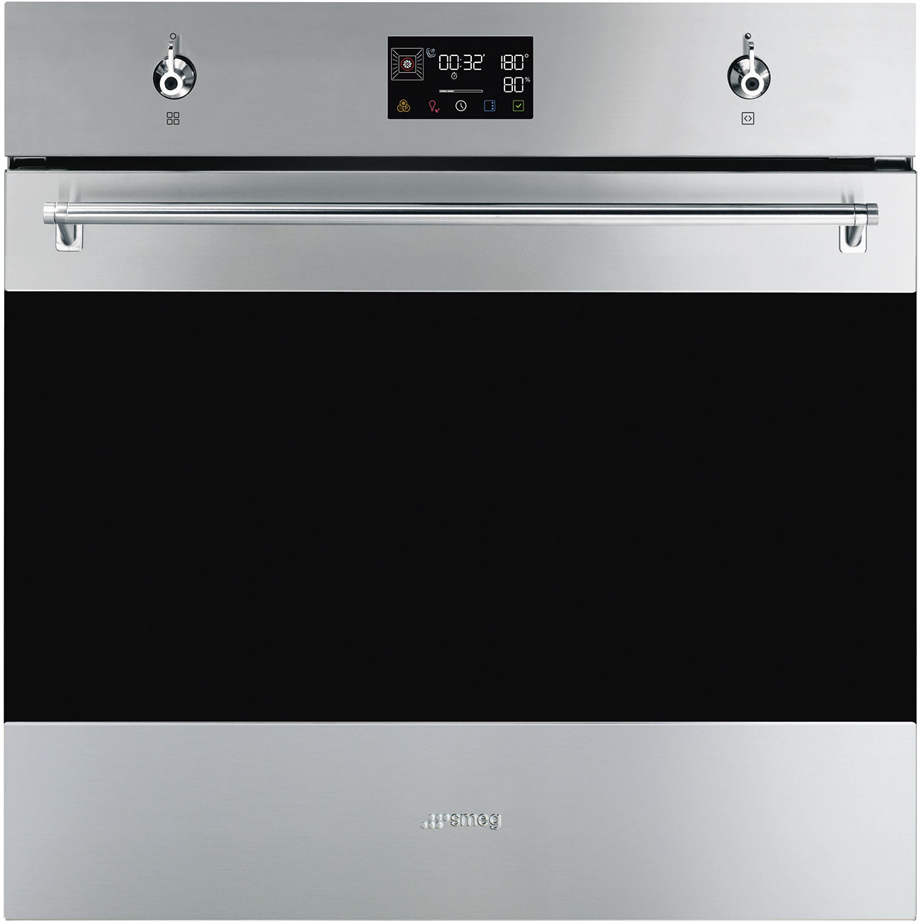 Stainless steel SteamOne Galileo Oven.  60cm. Built-in. Smeg_1