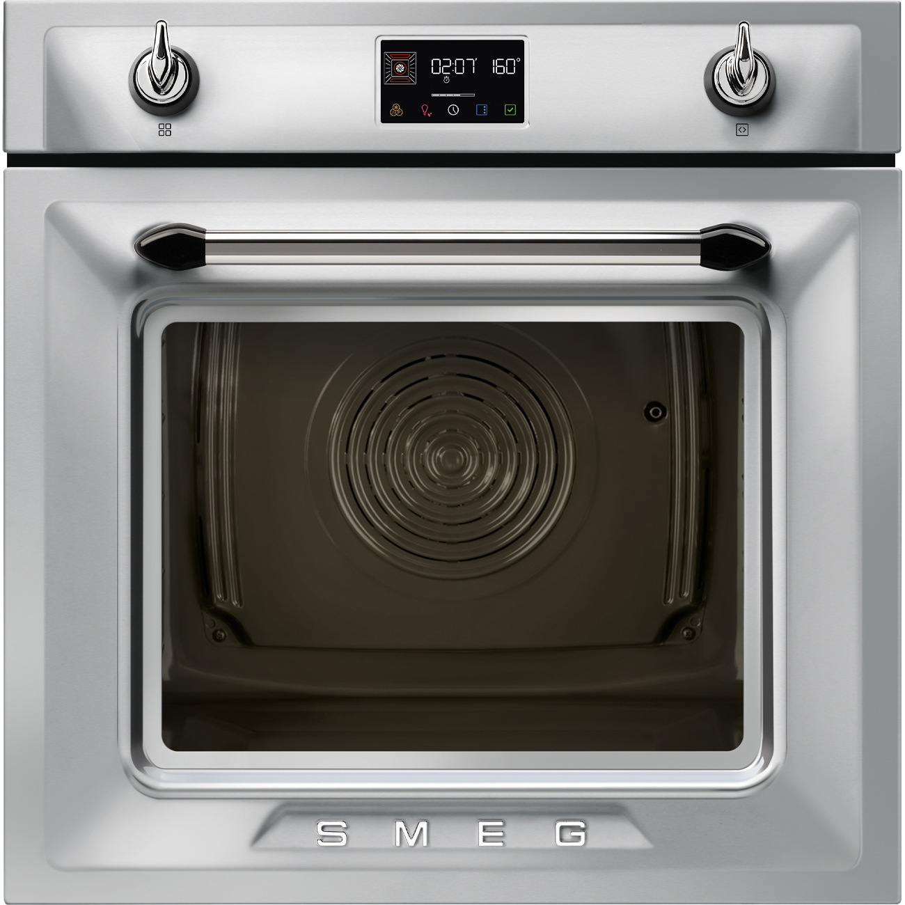 Stainless steel SteamOne Galileo Oven.  60cm. Built-in. Smeg_1