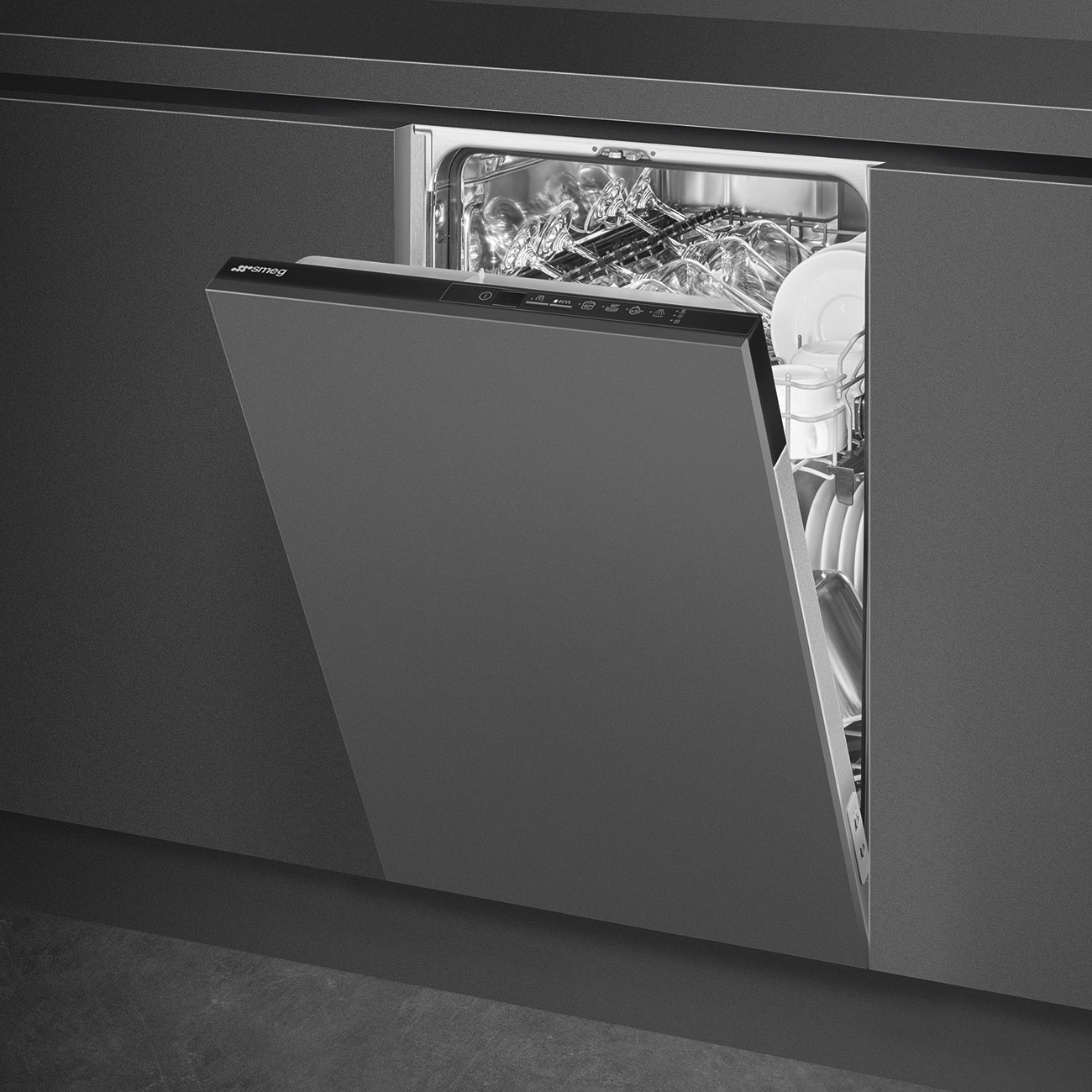 Fully-integrated built-in dishwasher 45 cm Smeg_2
