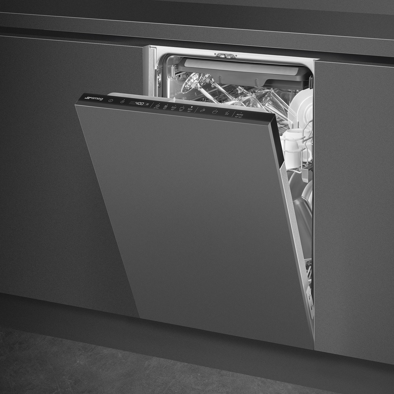Fully-integrated built-in dishwasher 45 cm Smeg_2