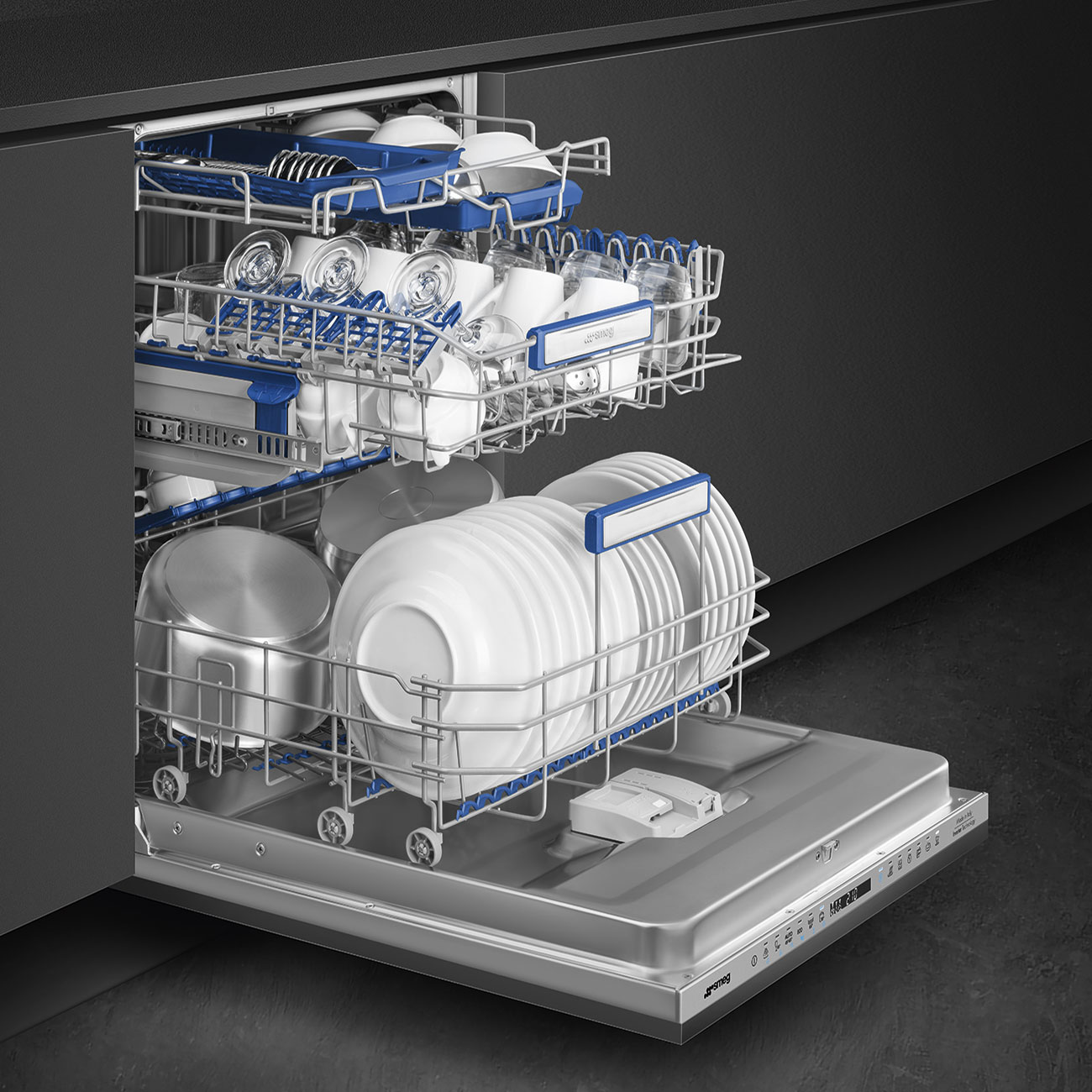Wi-Fi Fully-integrated built-in Dishwashers 60 cm Smeg_2
