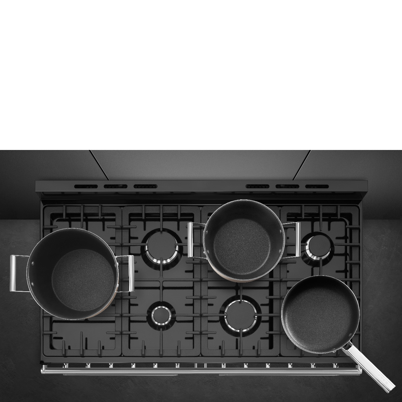 Smeg Stainless steel Cooker with Gas Hob_8