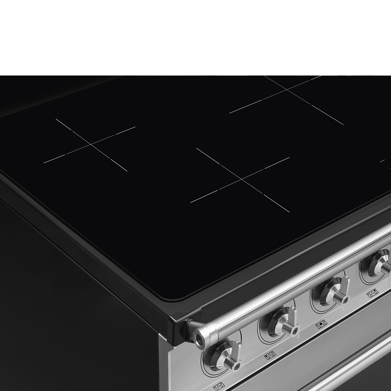 Smeg Stainless steel Cooker with Induction Hob_6