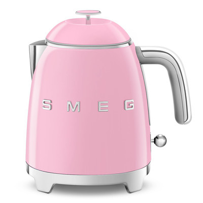 View product information for Smeg's KLF05PKUK mini kettle in pink