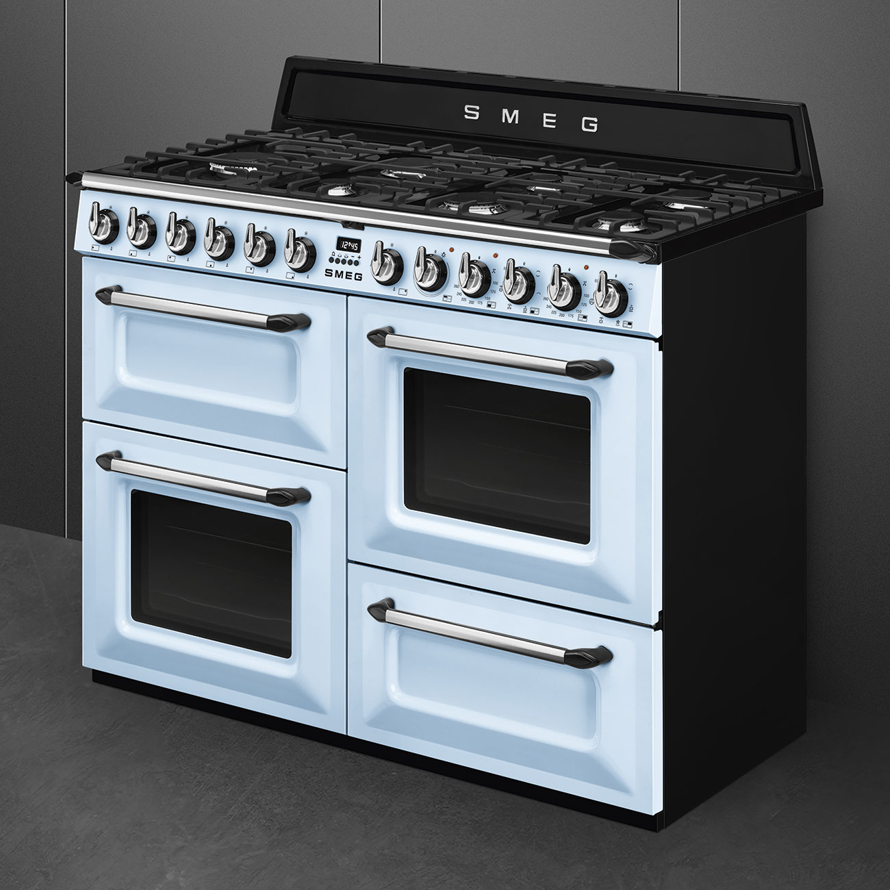 Smeg Pastel blue Cooker with Gas Hob_3